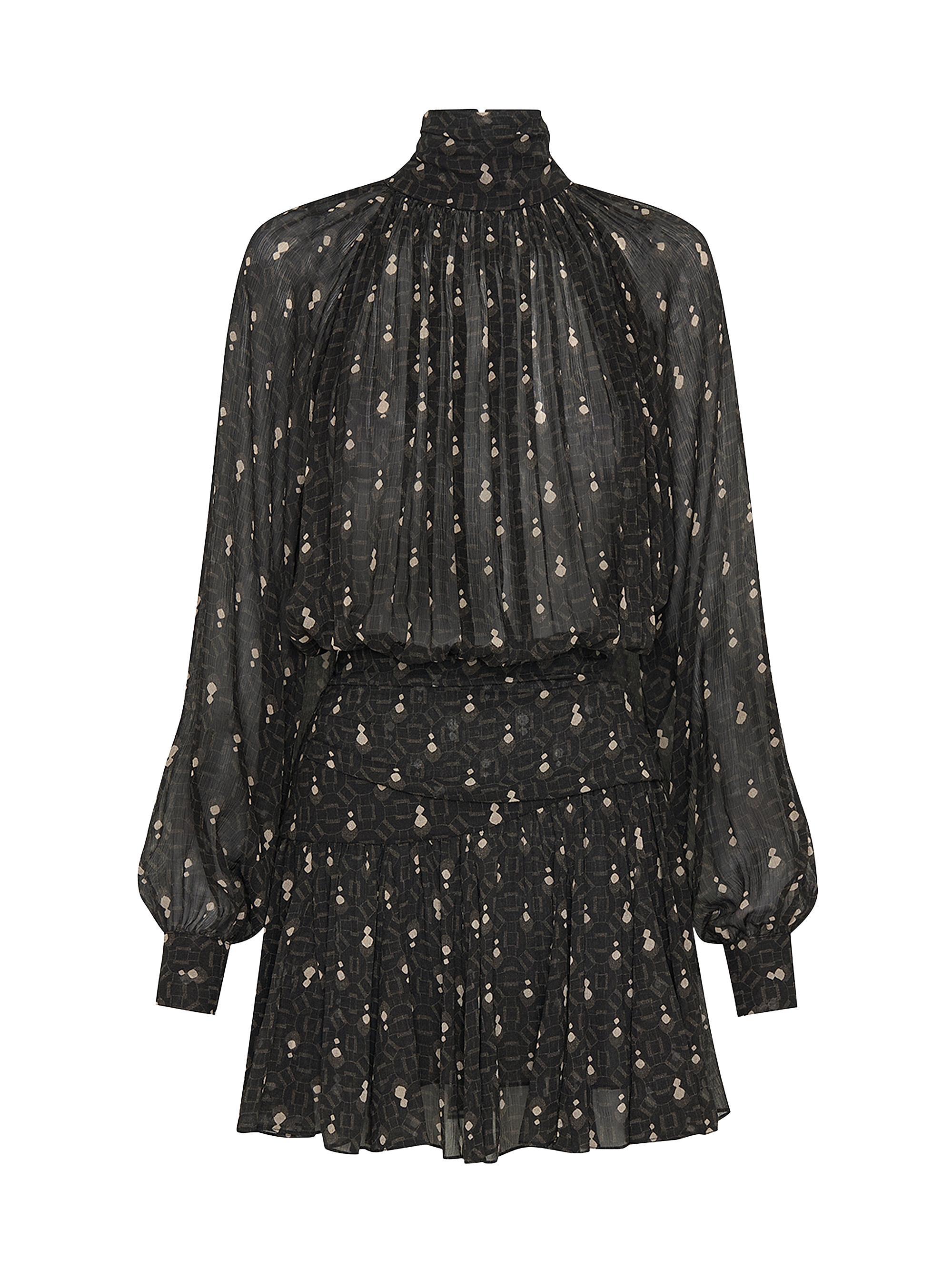 Nicholas the Label Women's Cecile Godet Minidress - Opal Geo Black