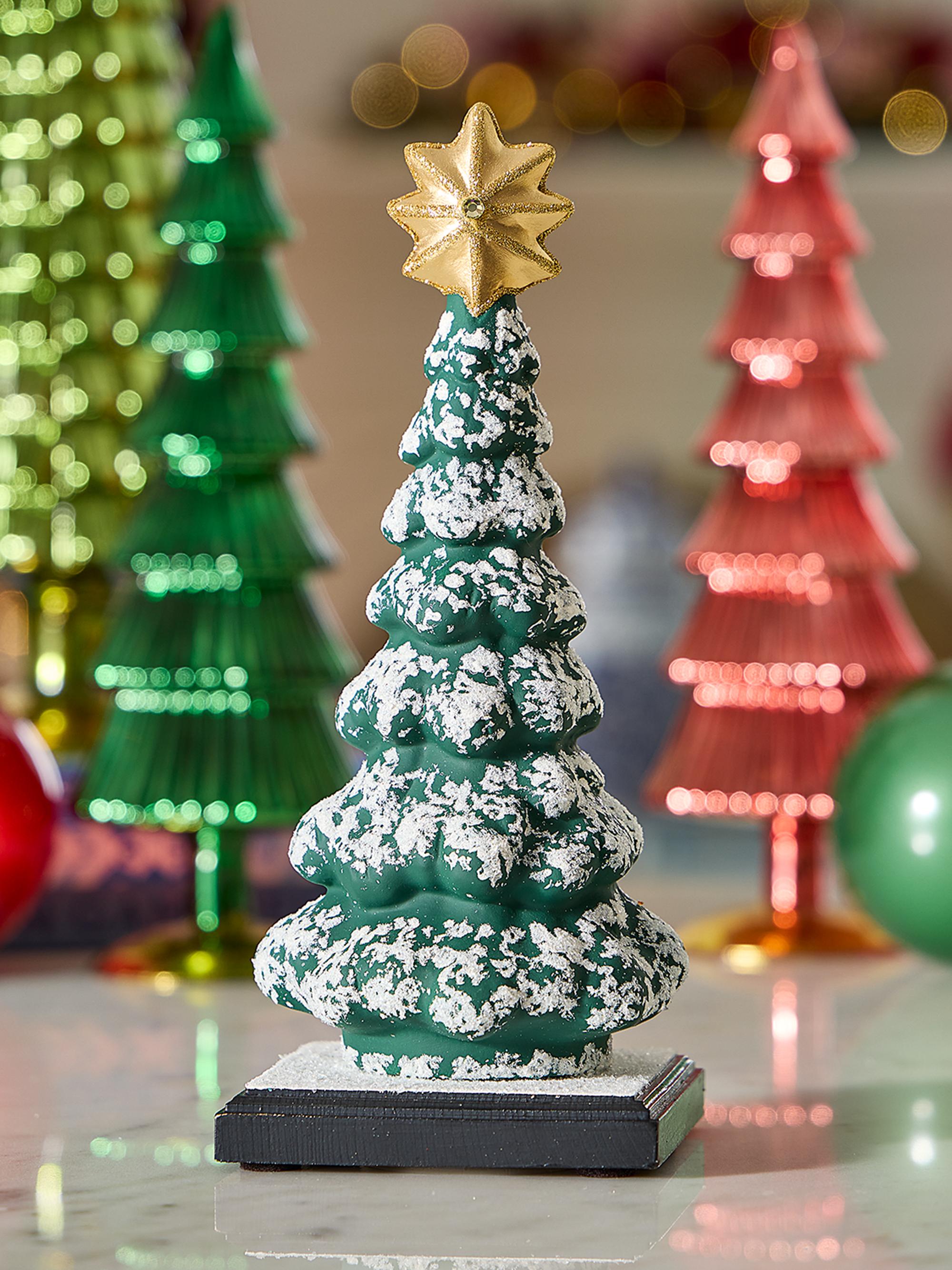 Ino Schaller Tabletop Christmas Tree with Gold Star