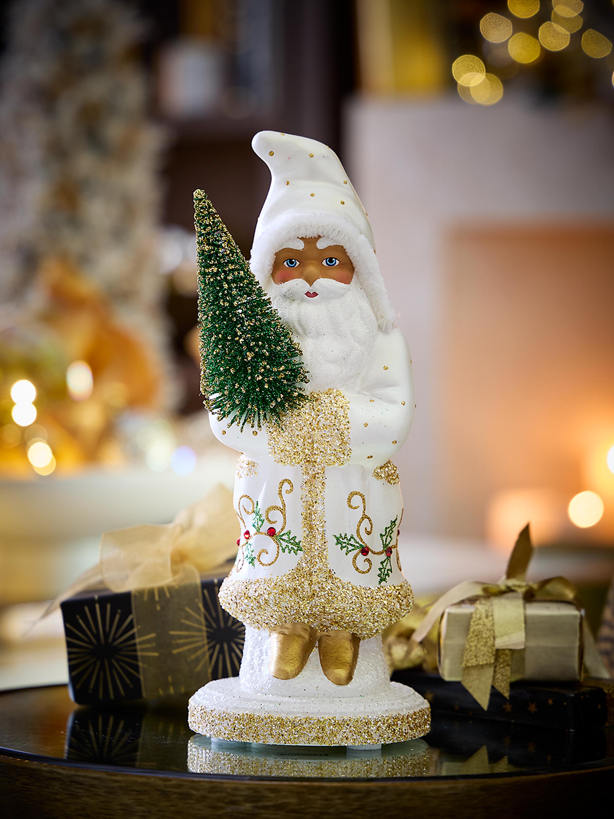 Ino Schaller Bright White Santa Tabletop Figurine