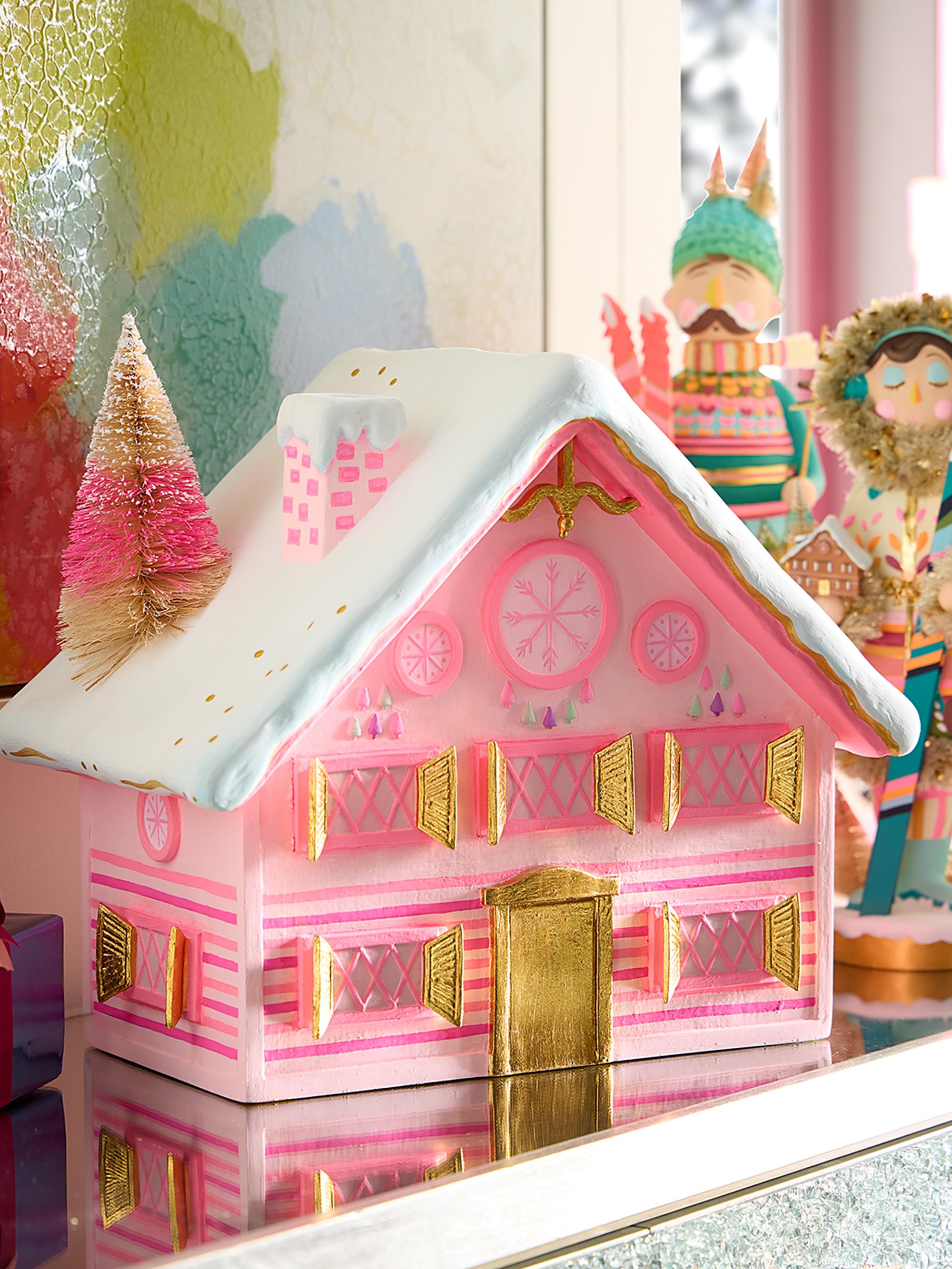 Glitterville Chalet Tabletop Decoration