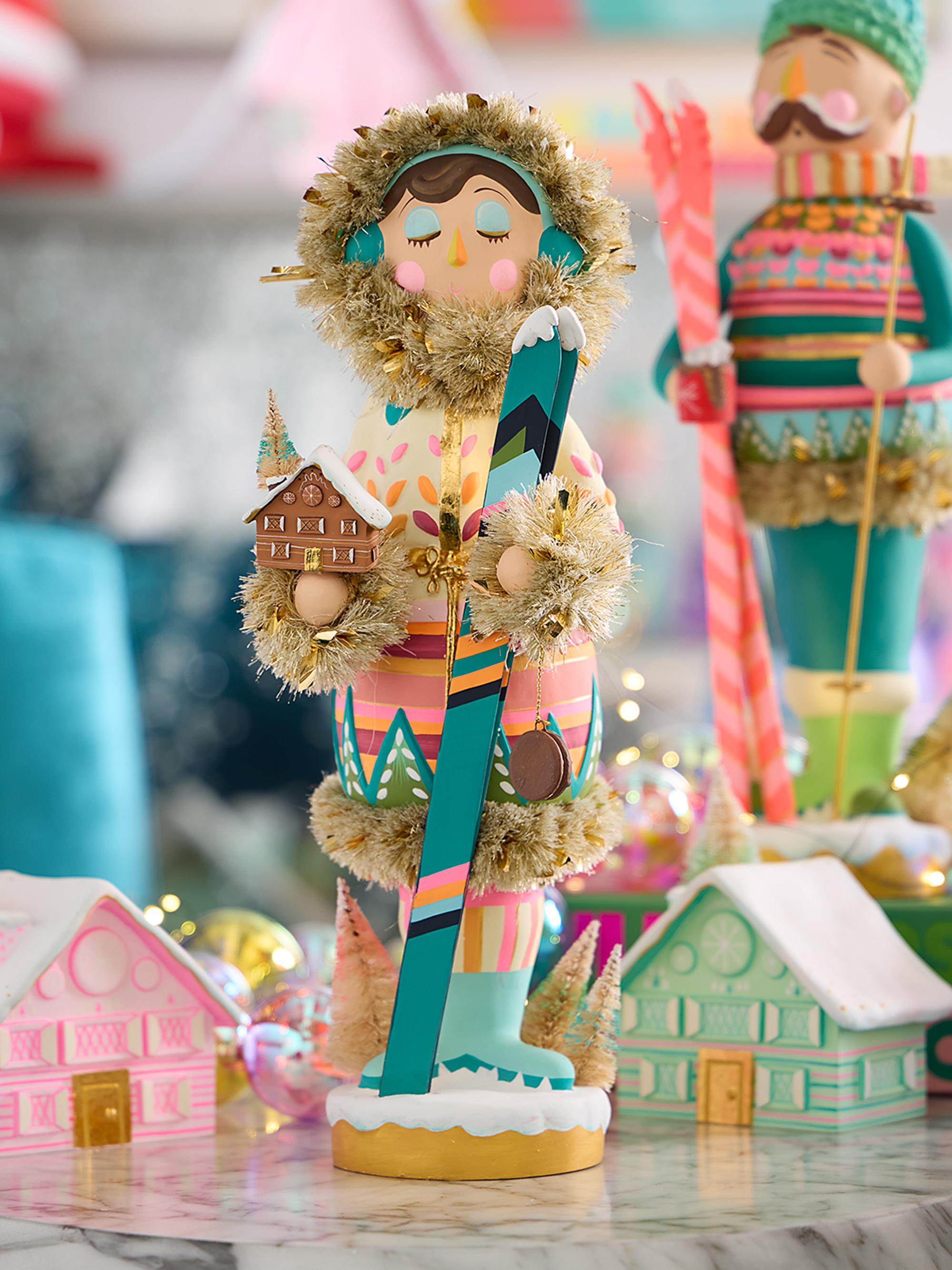 Glitterville Here We Come A Wafflin'Beba Nutcracker Tabletop Figurine