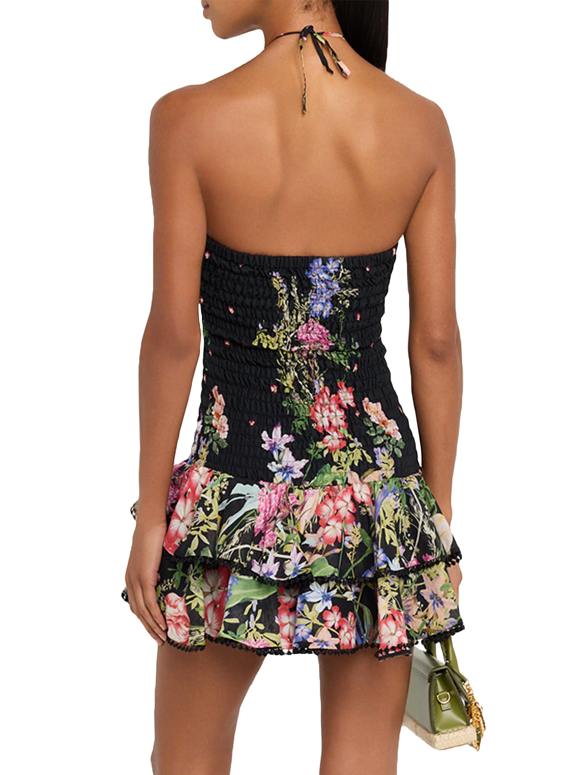 Charo Ruiz Ibiza Cusia Floral Smocked Drop-Waist Minidress | Saks Fifth  Avenue