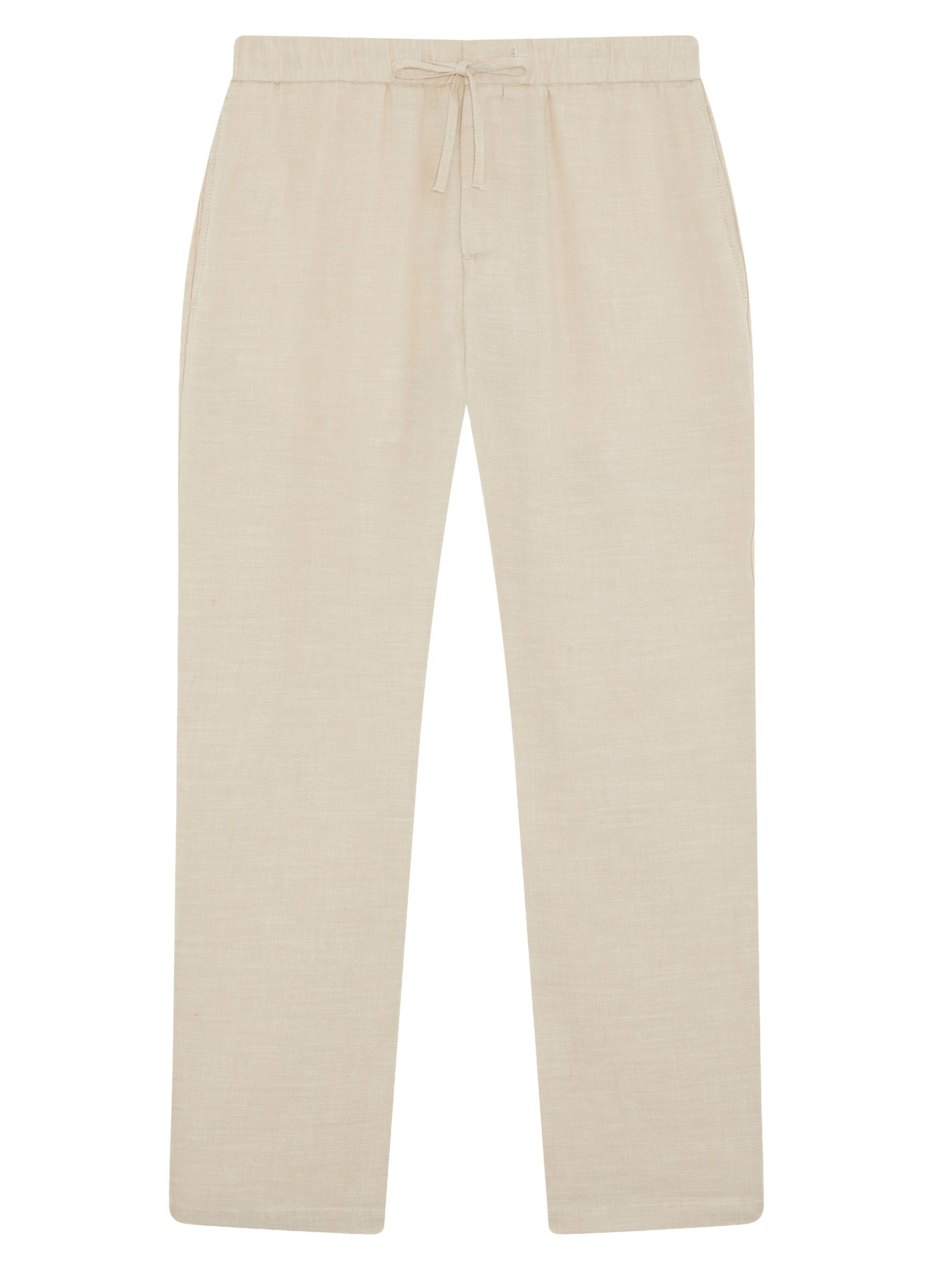Frescobol Carioca Men's Oscar Cotton-Linen Chinos Pants - Sand - Men's Clothing
