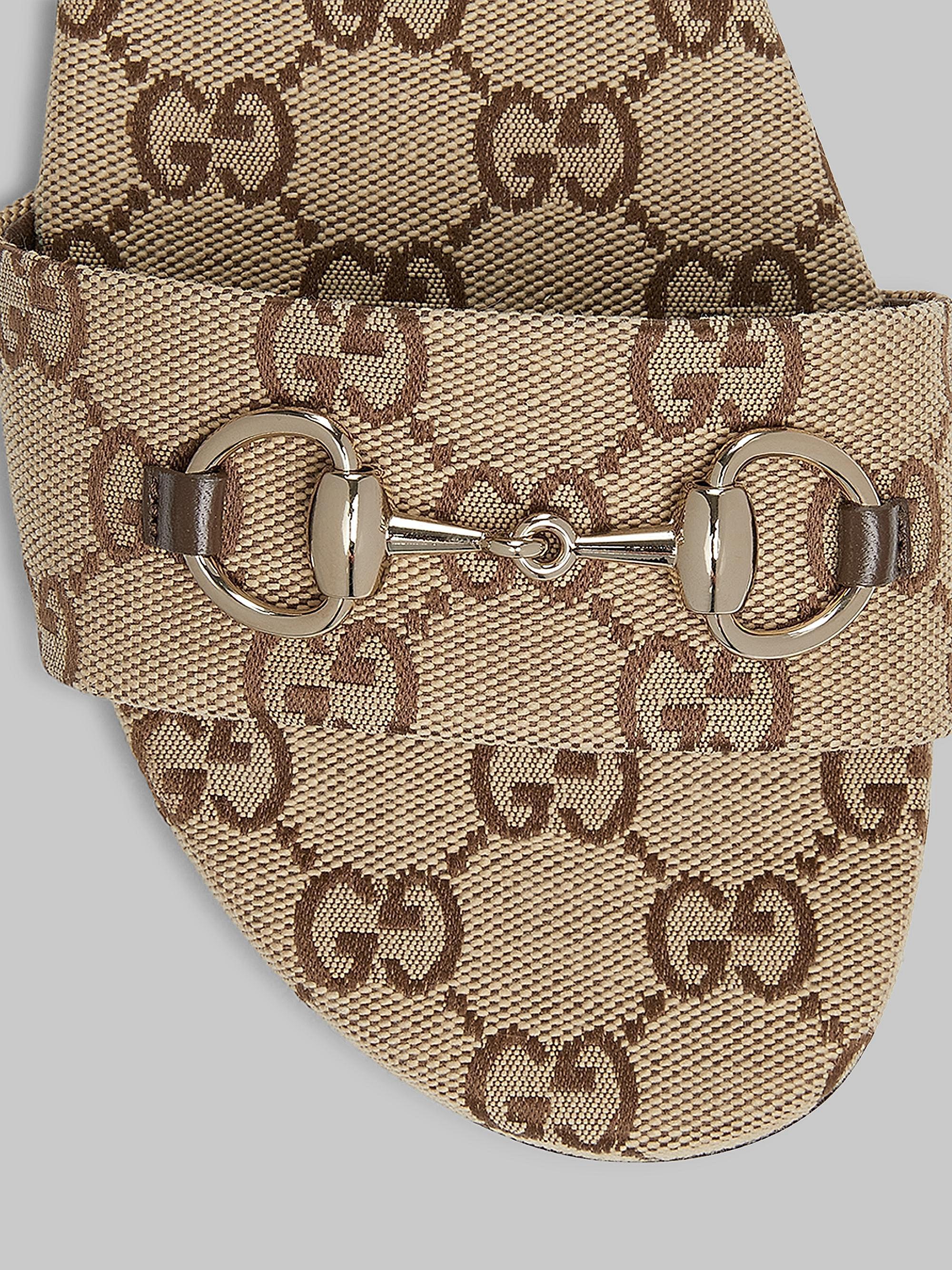 Gucci GG Canvas Siaga Slide Sandals | Saks Fifth Avenue