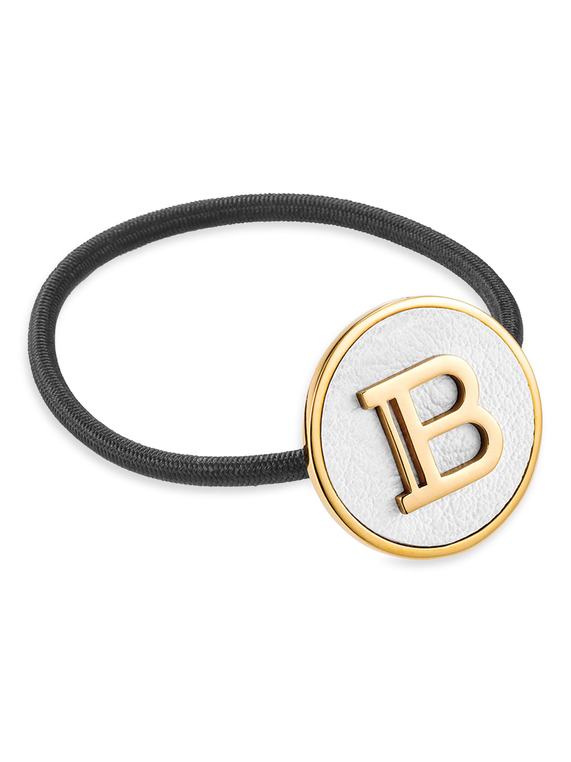 Balmain Hair Women's B-Logo 18K Gold-Plated Hair Elastique