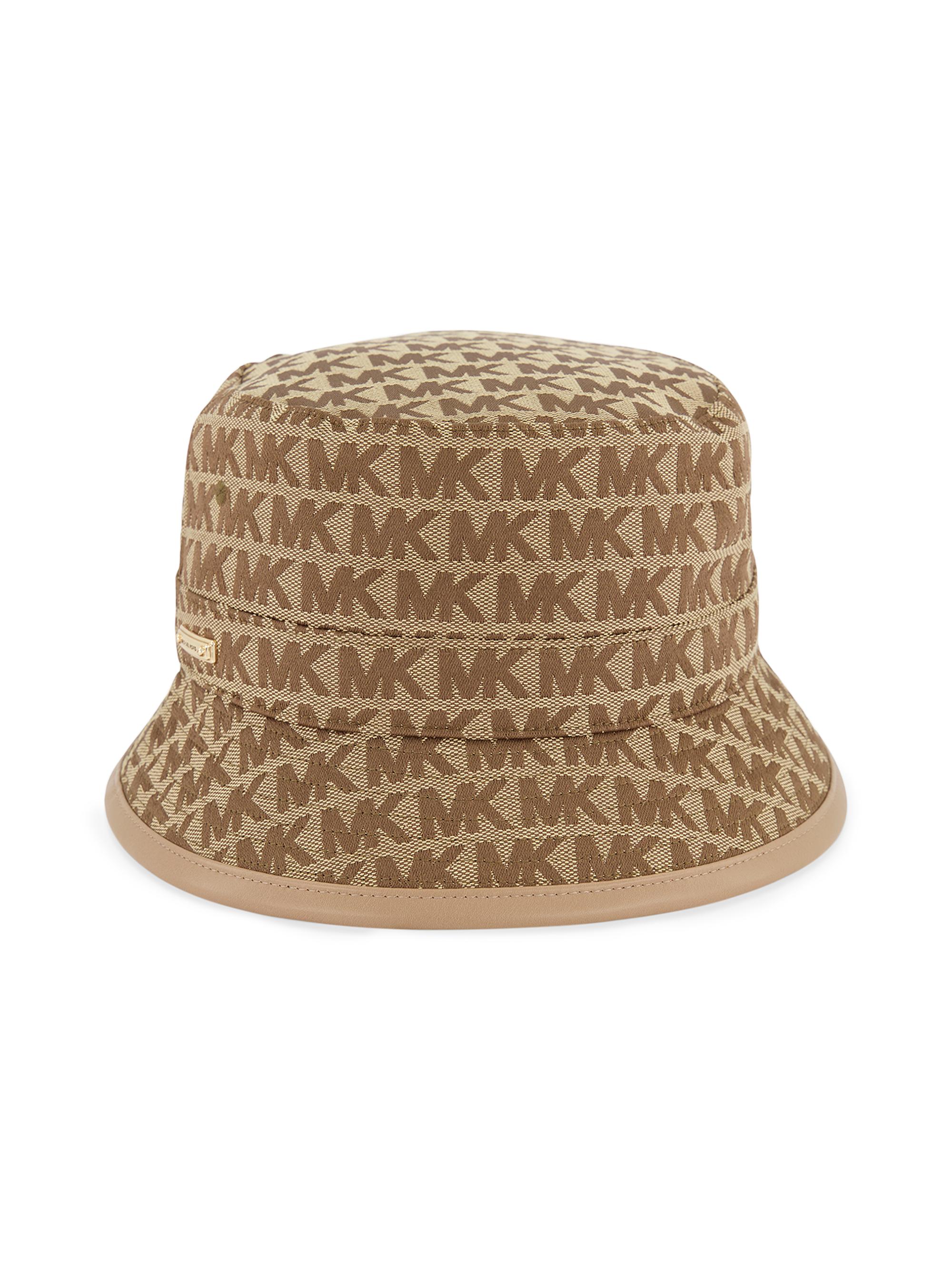 Michael Kors Beige Woven Hat Straw Hat in NATURAL/LUGGAGE - Sale | Michael Kors [US] main image 2