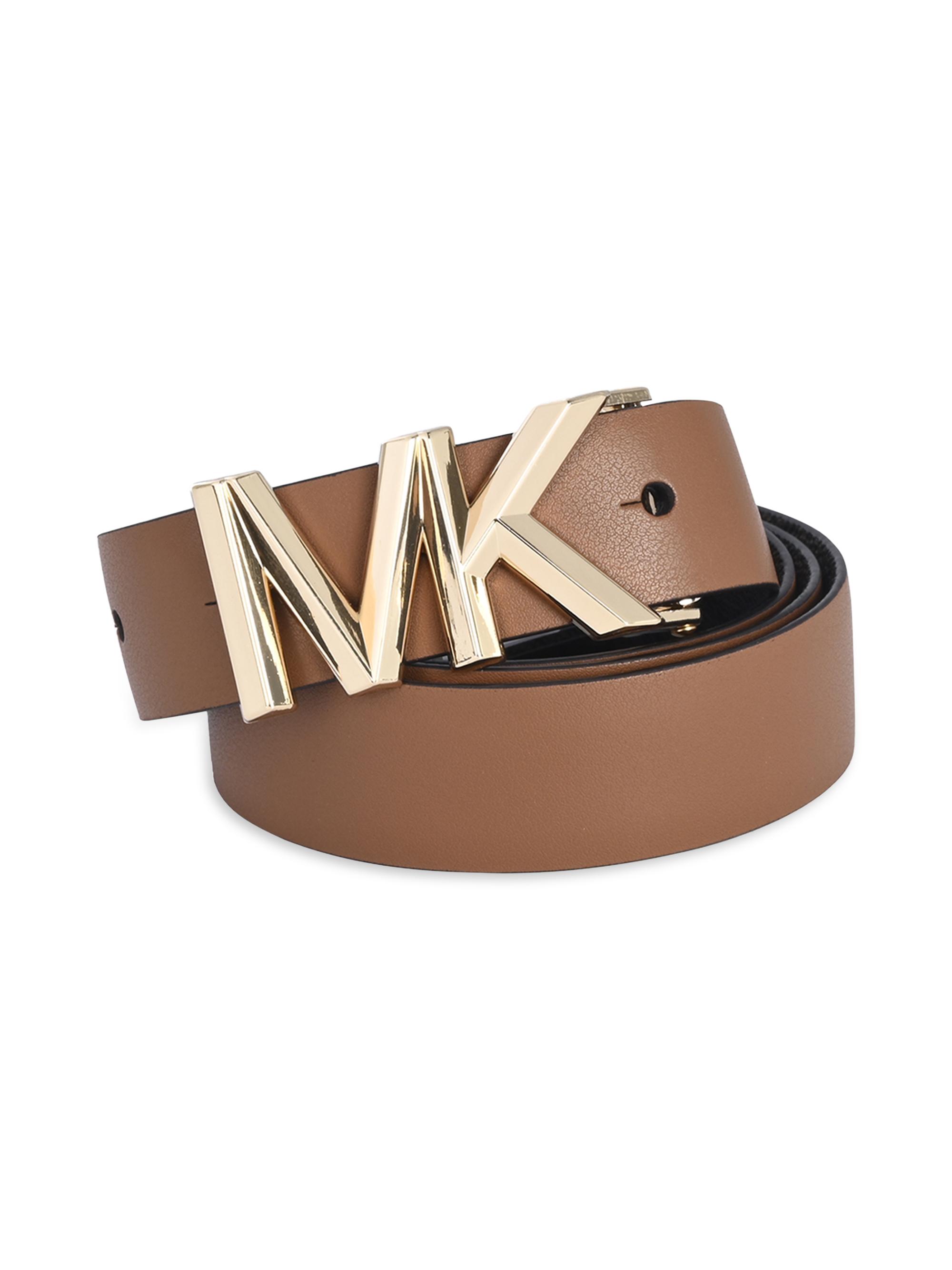Michael Kors MK Logo Monogram Belt  Brown Medium MSRP $98 NEW Michael Kors MK Logo Monogram Belt Brown Medium MSRP $98 NEW main image 2