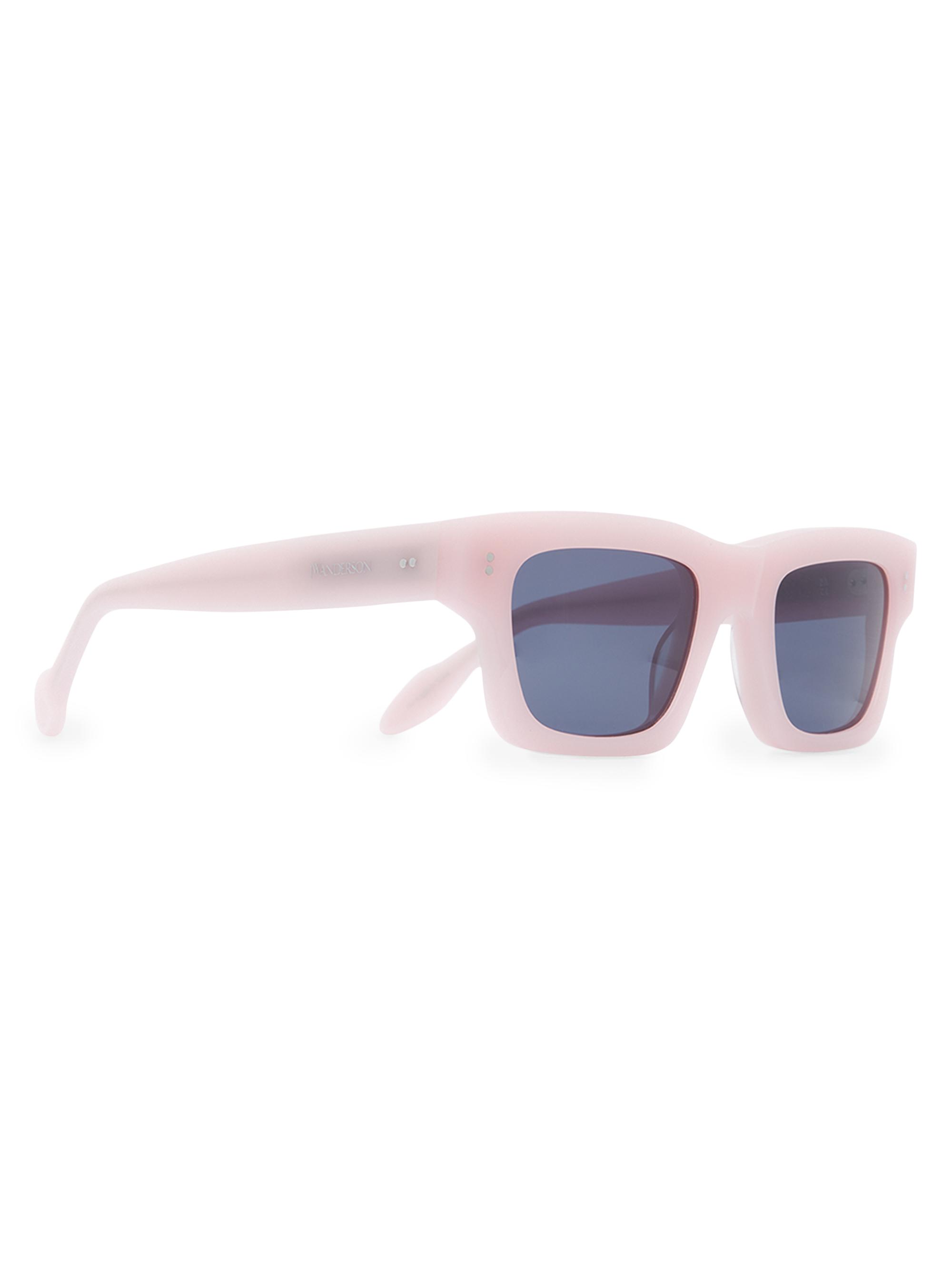 JW Anderson Women's 55MM Rectangular Sunglasses - Pink