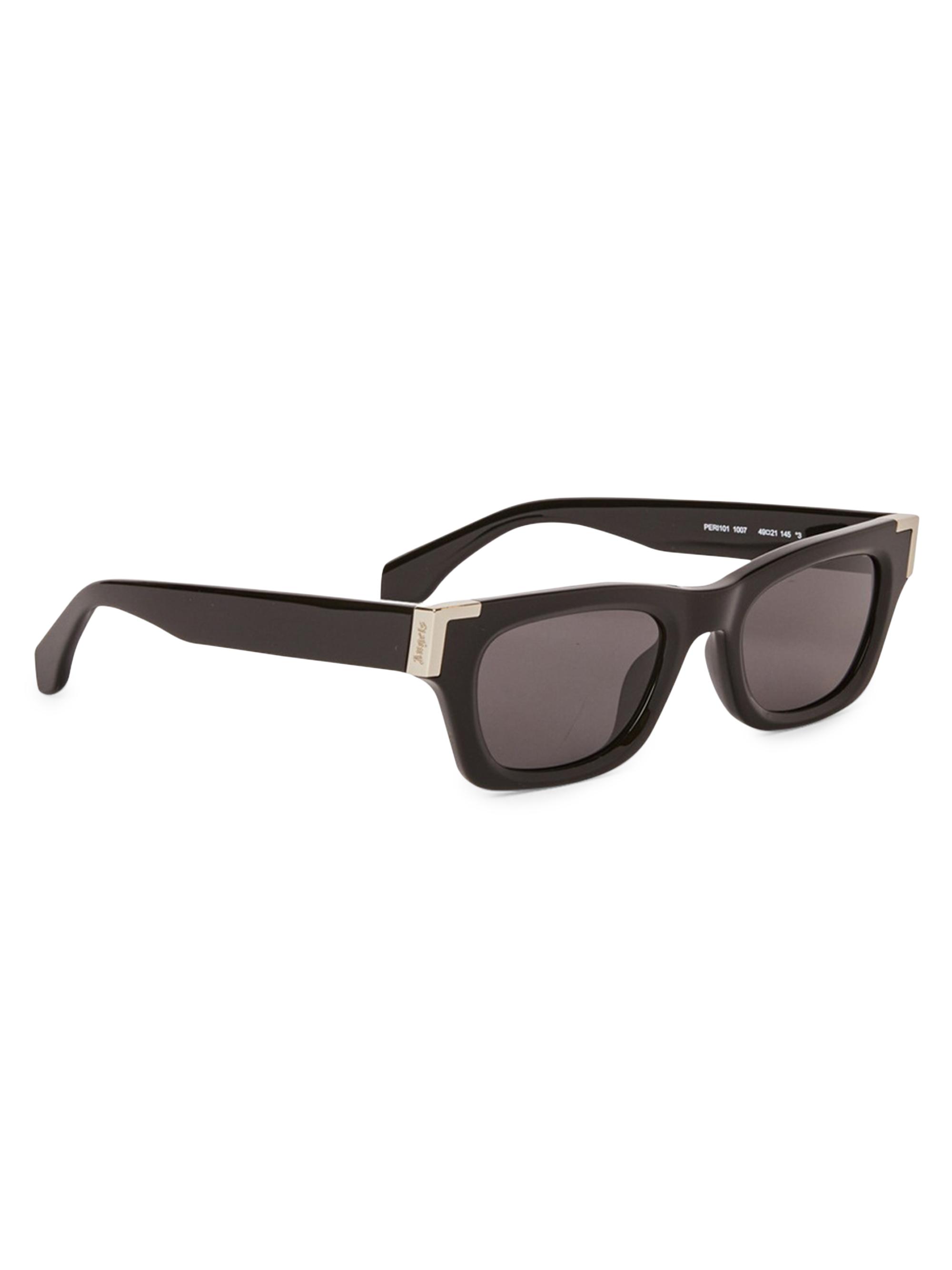 Palm Angels Women's Westport 49MM Rectangular Sunglasses - Black
