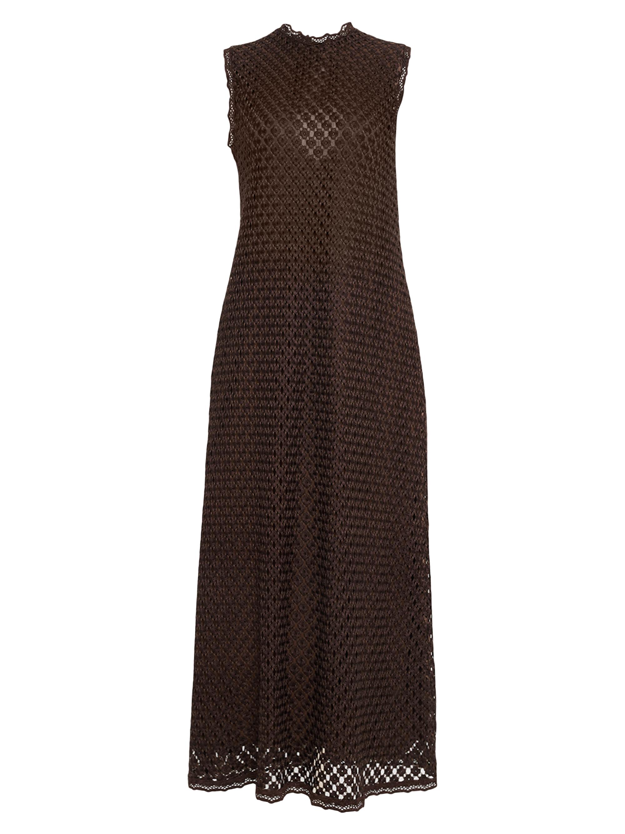 Faithfull the Brand Women's Cyrene Floral Lace Midi-Dress - Brown Multi