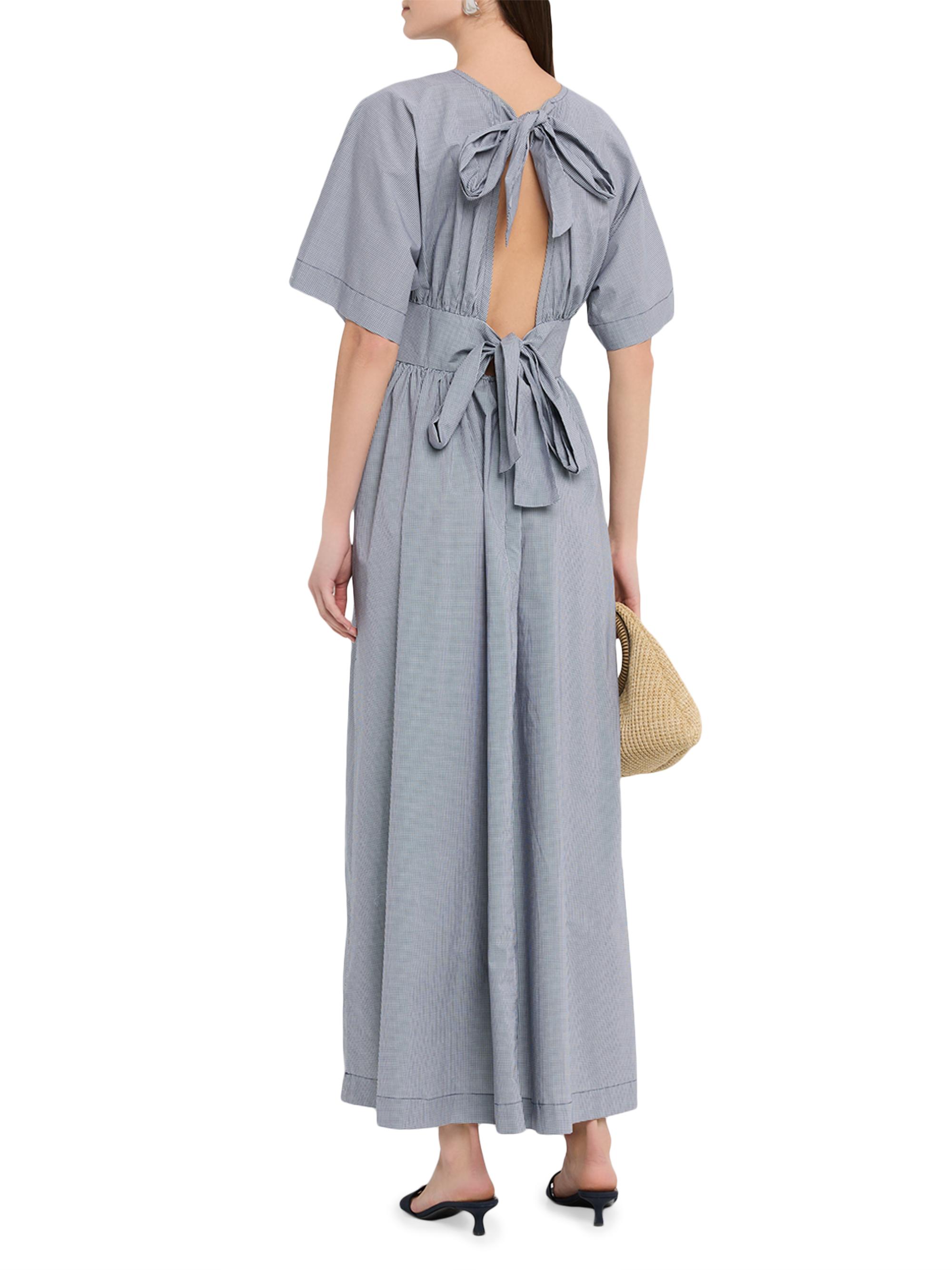 chinese dress ladies Sofie Maxi Dress Hanne Gingham Espresso