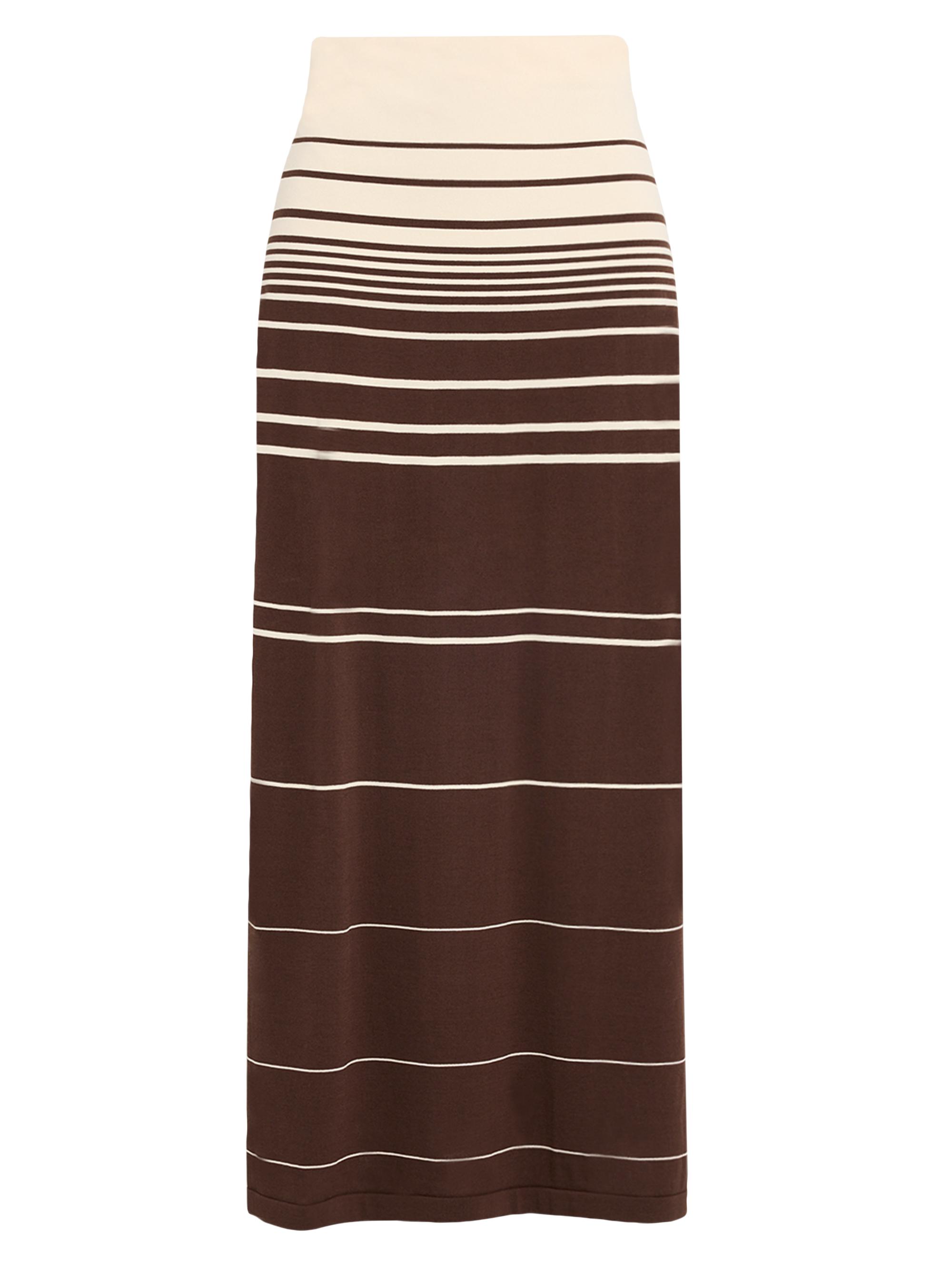 Faithfull the Brand Women's Cassia Striped Knit Maxi Skirt - Brown Multi