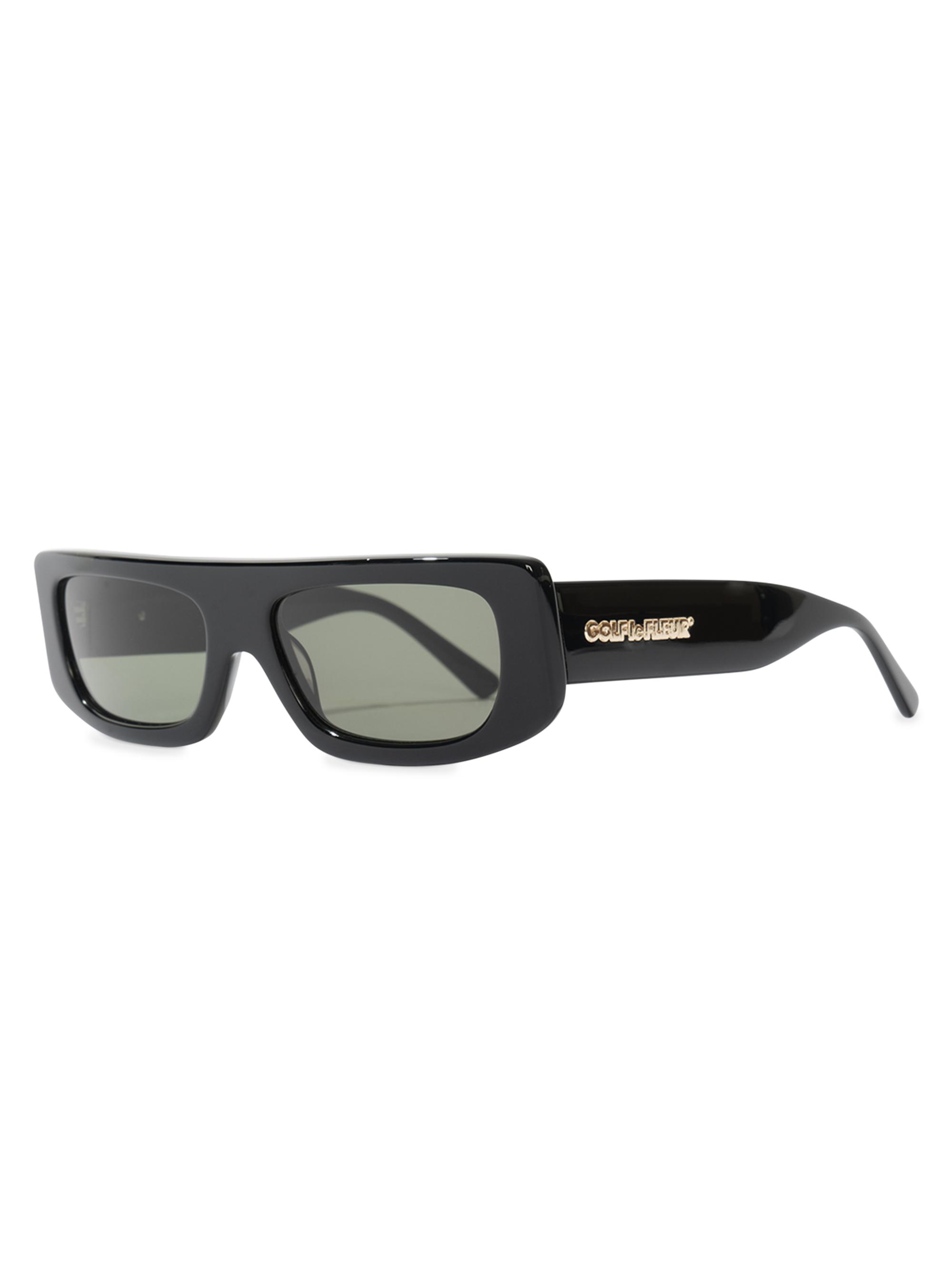 GOLF le FLEUR Women's Bel-Air 54MM Rectangular Semi-Shield Sunglasses - Black