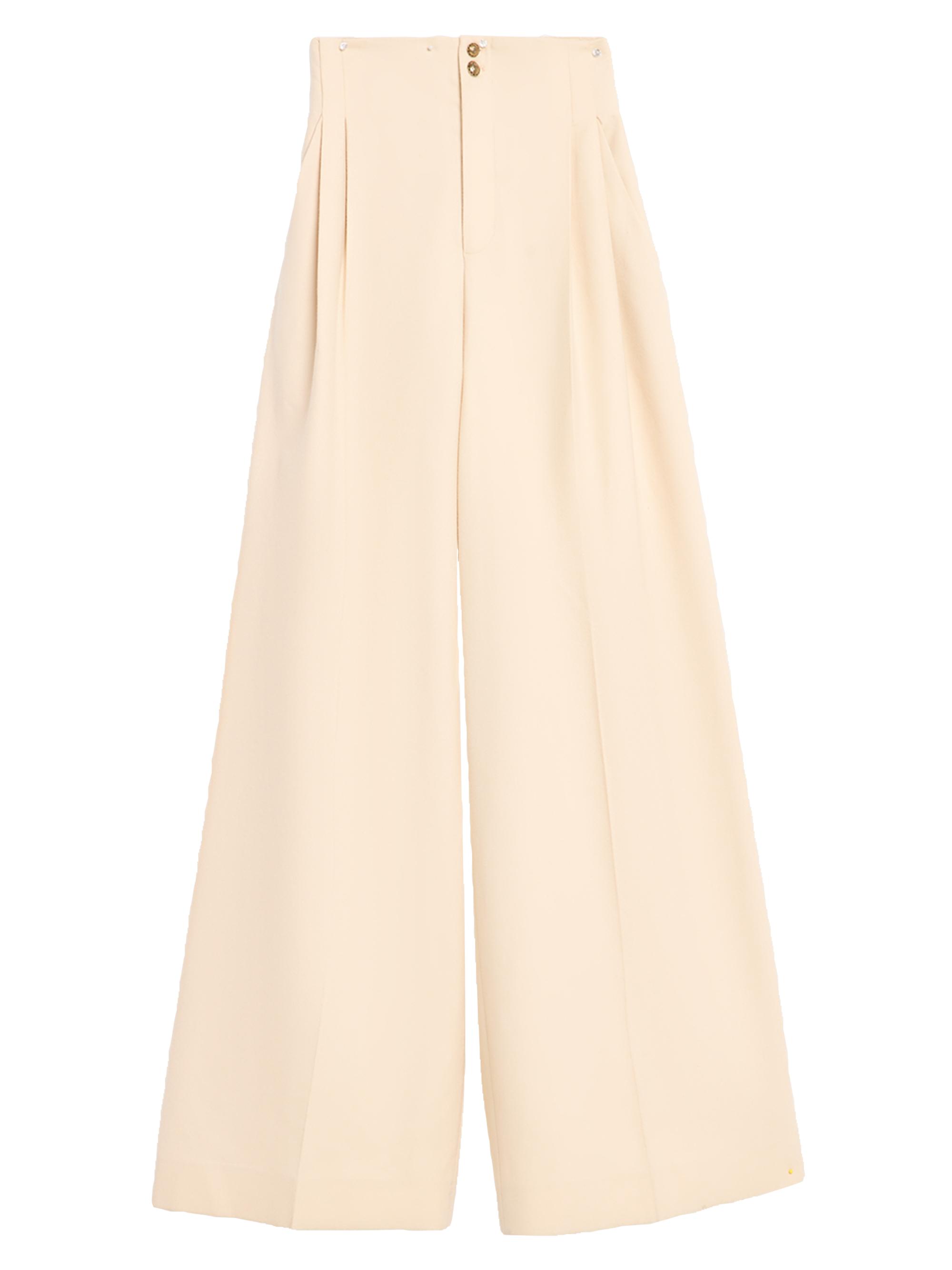 Zimmermann Women's Hypnotic Straight Wool Pants - Cream