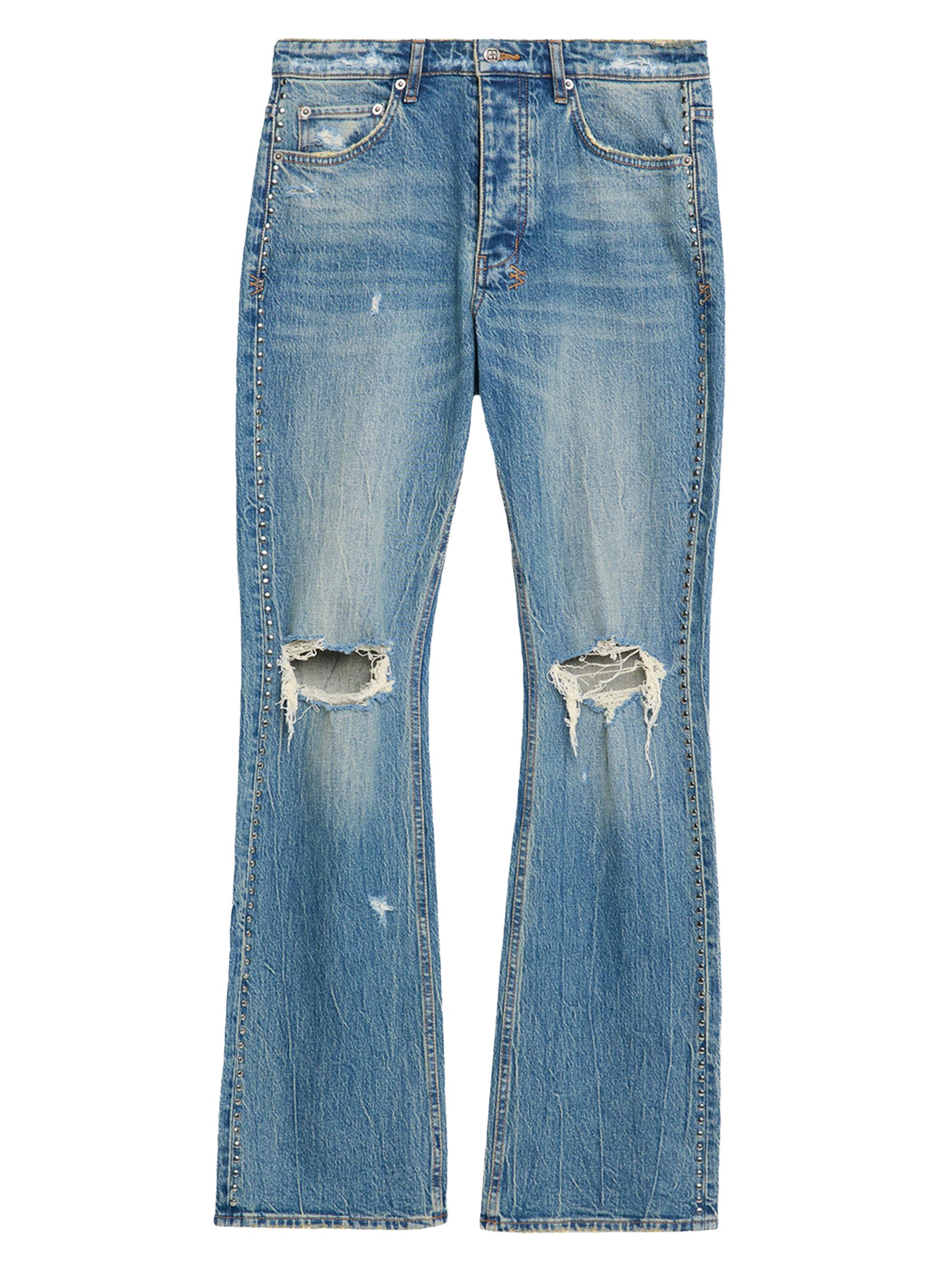 Ksubi Men's Bronko Studded Bootcut Jeans - Blue
