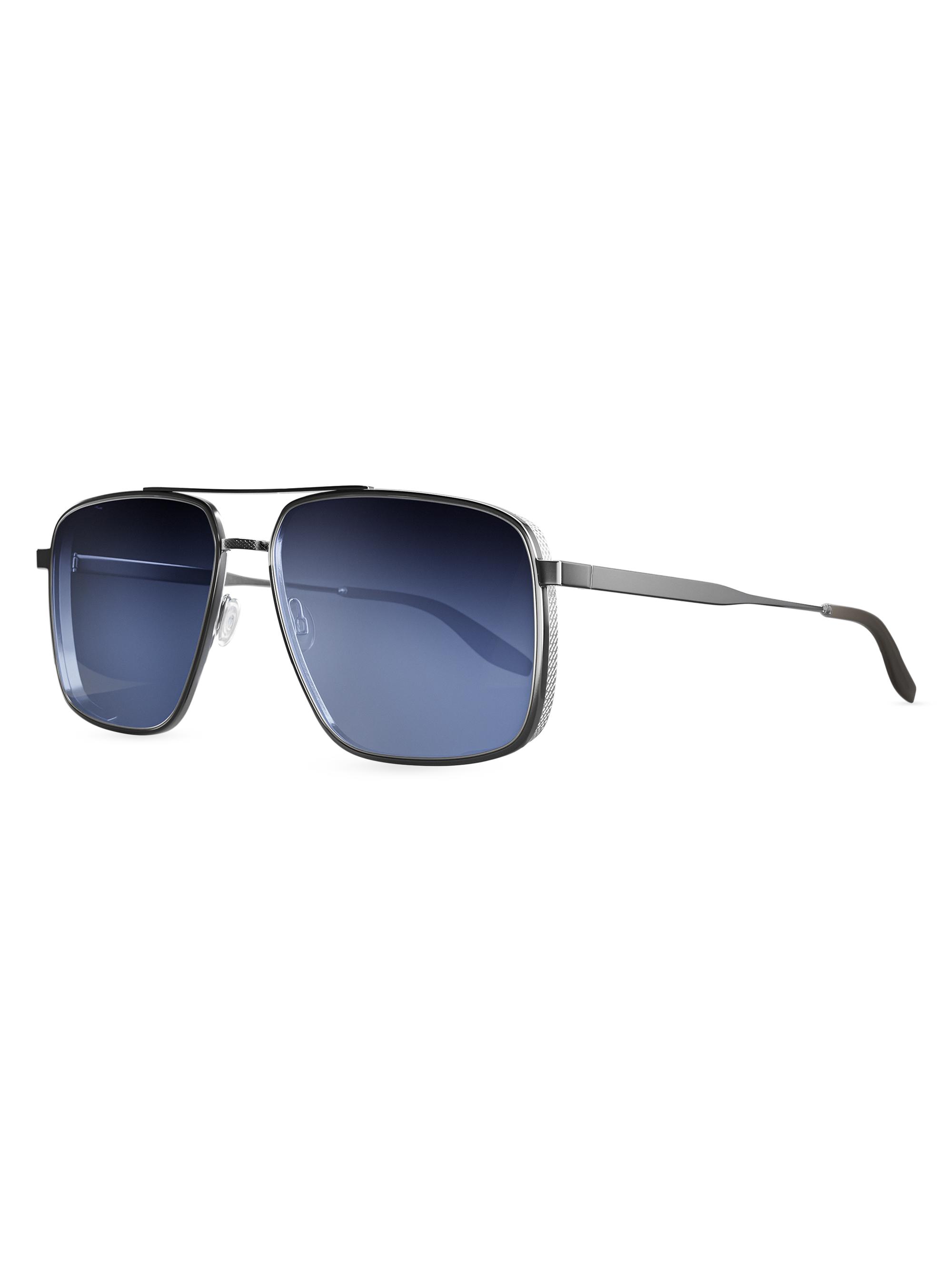 Barton Perreira Men's Scaramanga 58MM Aviator Sunglasses - Silver Blue