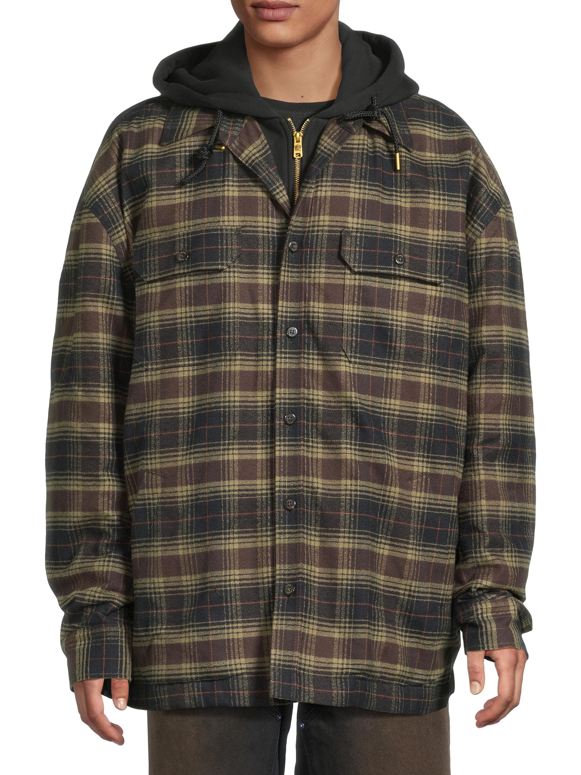 Willy Chavarria Ganadero Plaid Hooded Overshirt | Saks Fifth Avenue