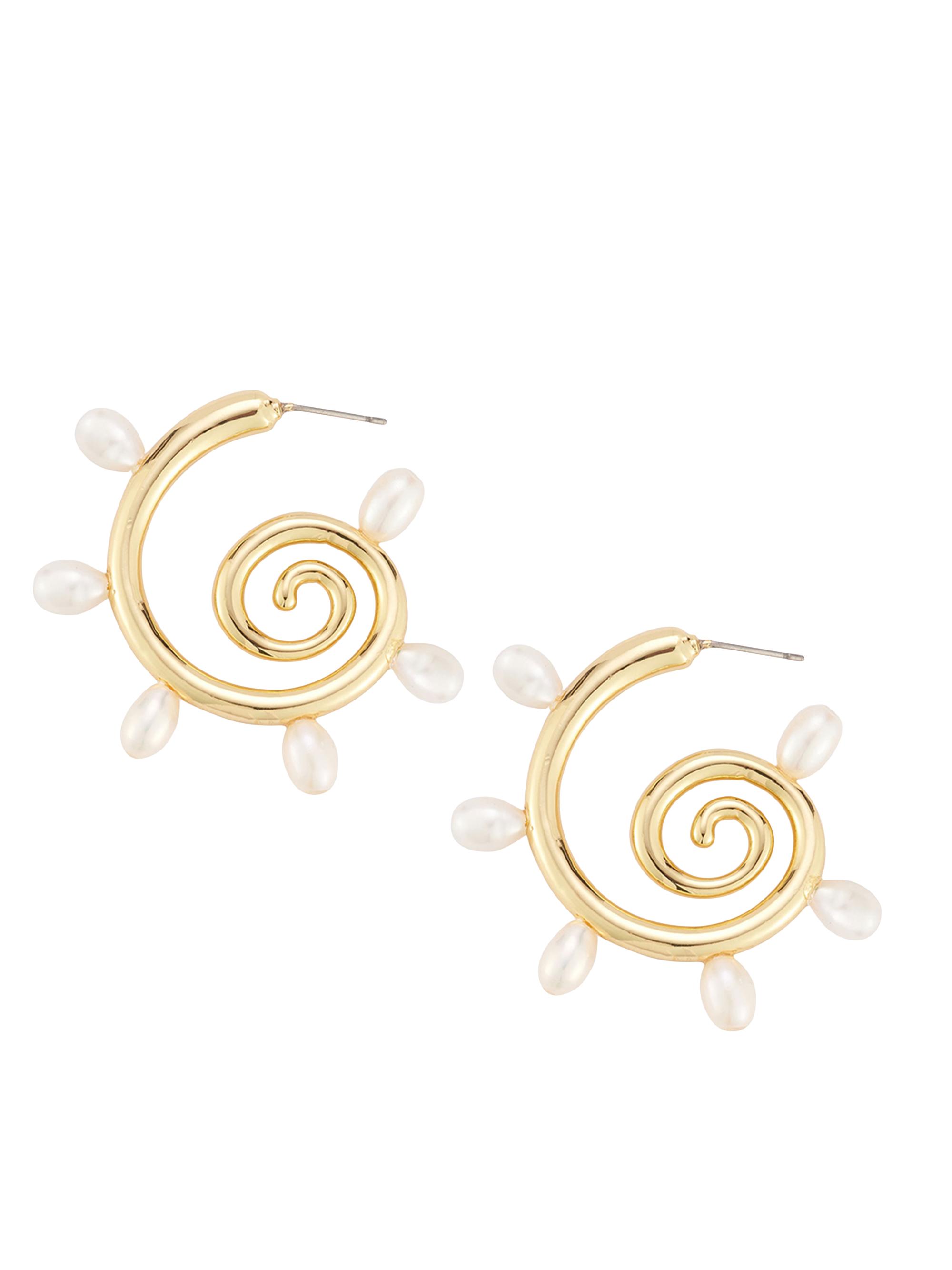 Mignonne Gavigan Women's Toni Freshwater Pearl & 14K-Gold-Plated Hoop Earrings - Gold