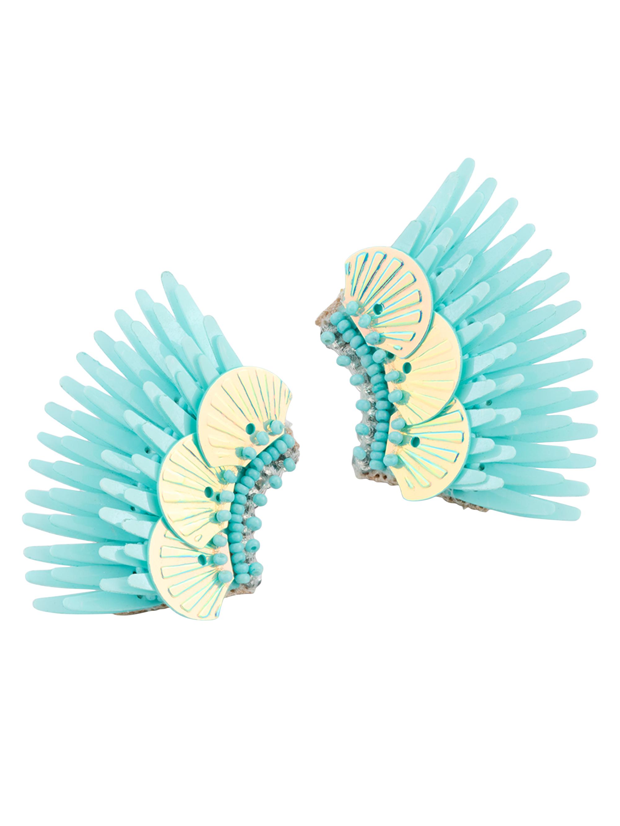 Mignonne Gavigan Women's Mini Madeline Leather, Bead & Sequin Statement Earrings - Blue