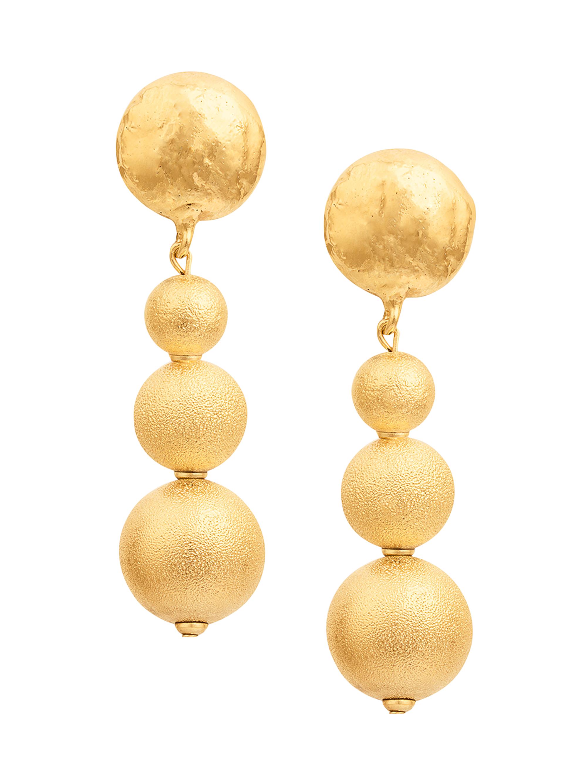 Sylvia Toledano Women's Sand Bubble 22K-Gold-Plated Drop Earrings - Gold
