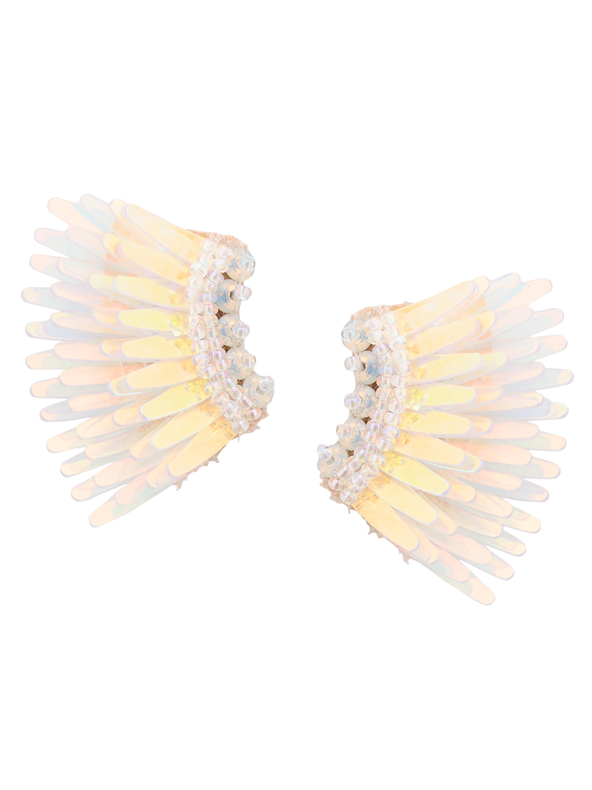 Mignonne Gavigan Women's Micro Madeline Leather, Bead & Sequin Statement Earrings - Pearl
