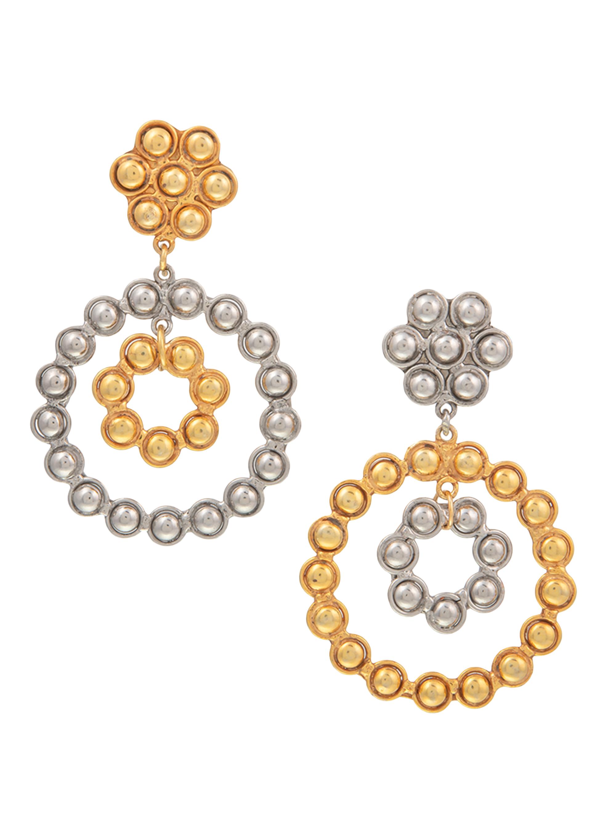 Sylvia Toledano Women's Flower Candies 22K-Gold-Plated & Silvertone Drop Earrings