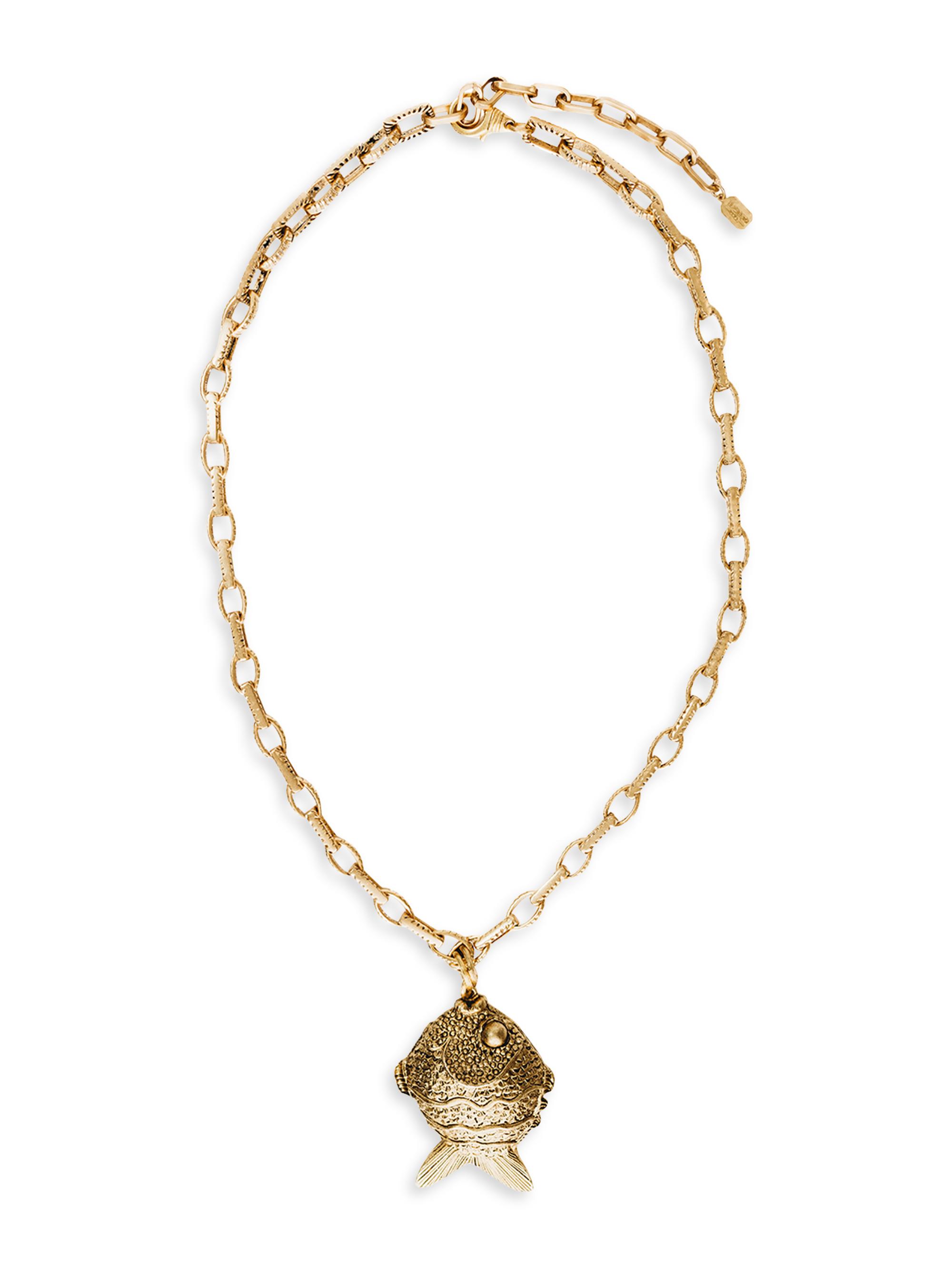 Elizabeth Cole Women's Seana 24K-Gold-Plated Pendant Necklace - Gold