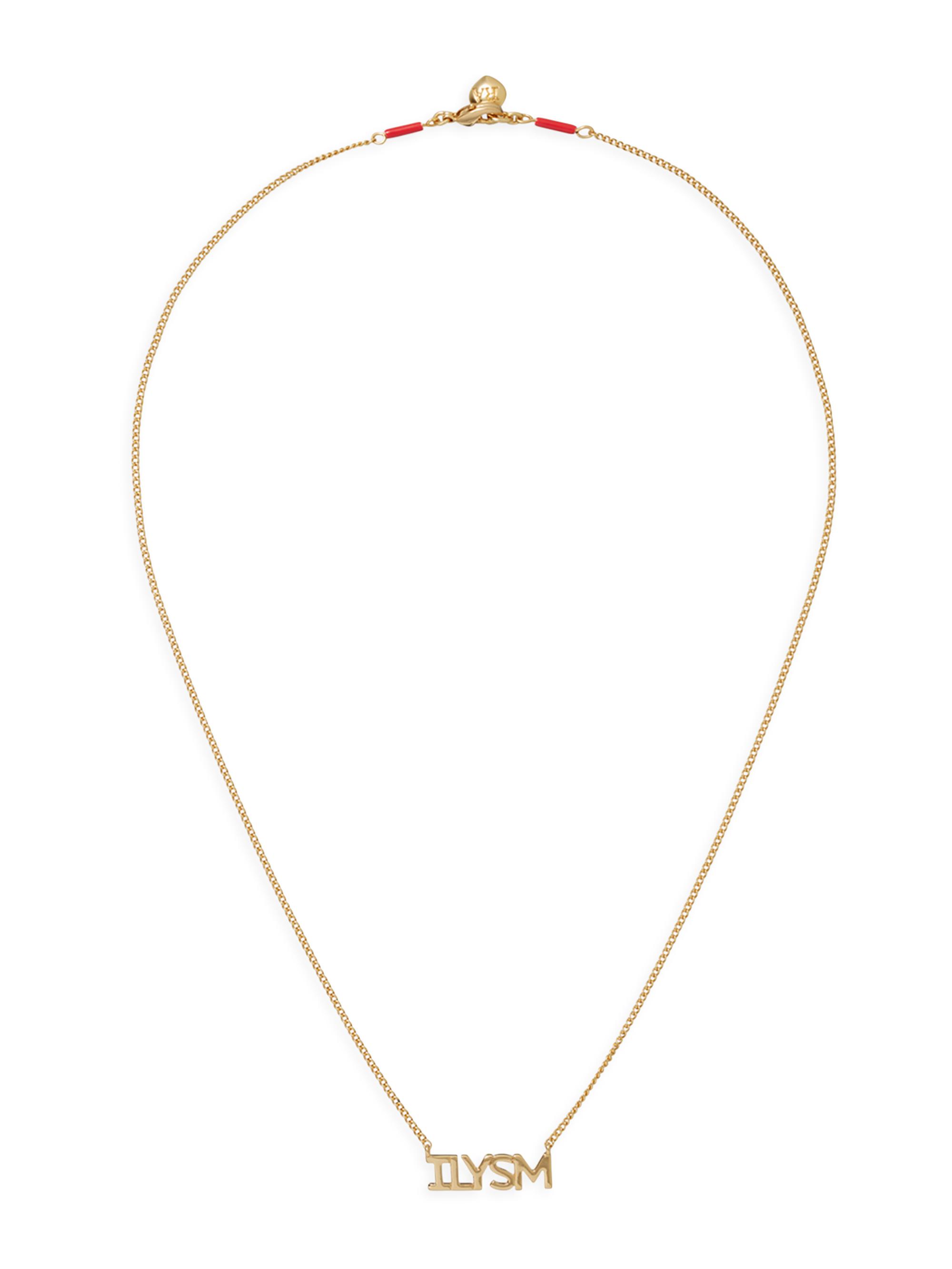 Roxanne Assoulin Women's The ILYSM Goldtone & Enamel Pendant Necklace - Gold