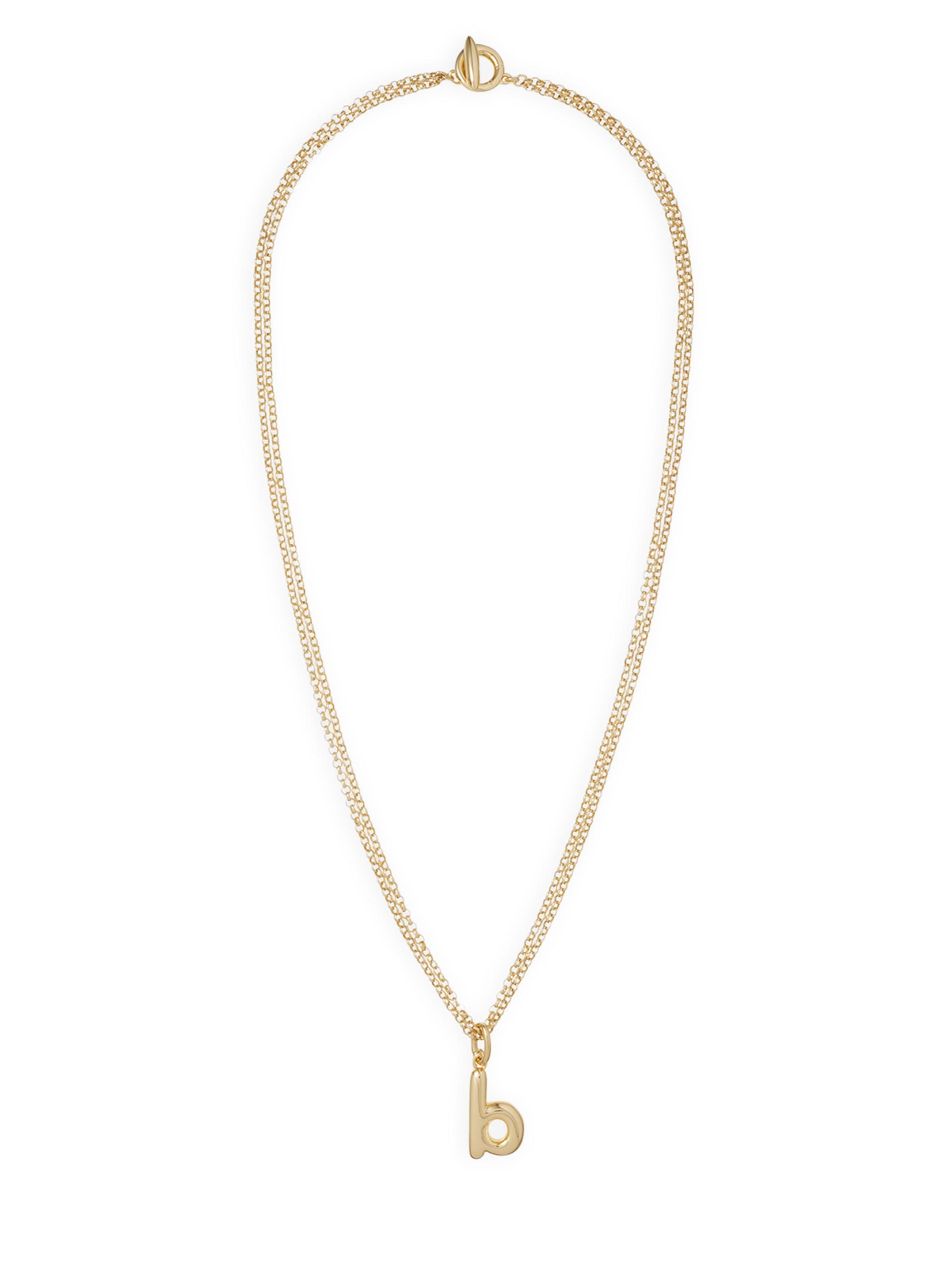 Roxanne Assoulin Women's The Puffy Initial Goldtone Pendant Necklace - Gold