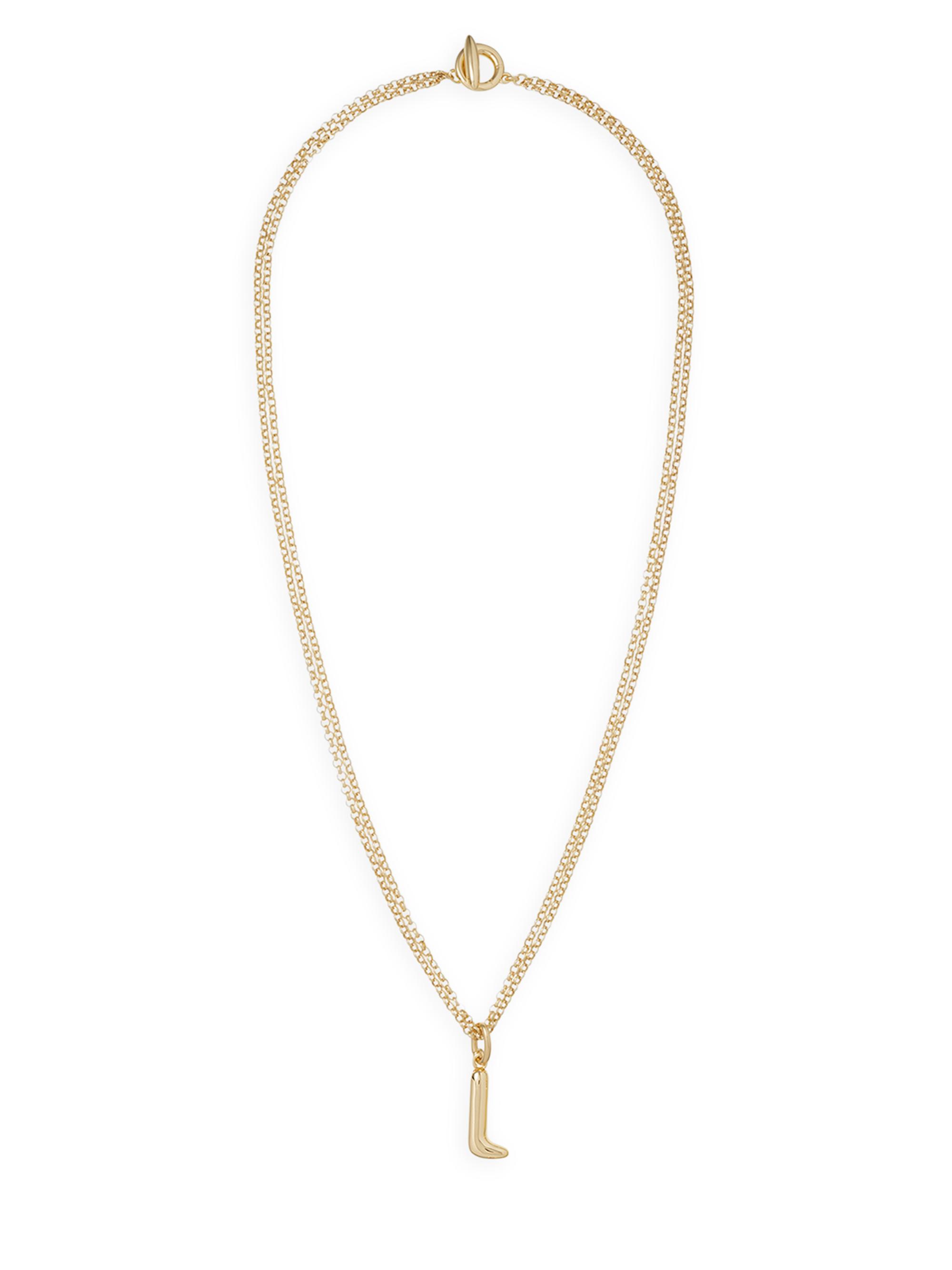 Roxanne Assoulin Women's The Puffy Initial Goldtone Pendant Necklace - Gold