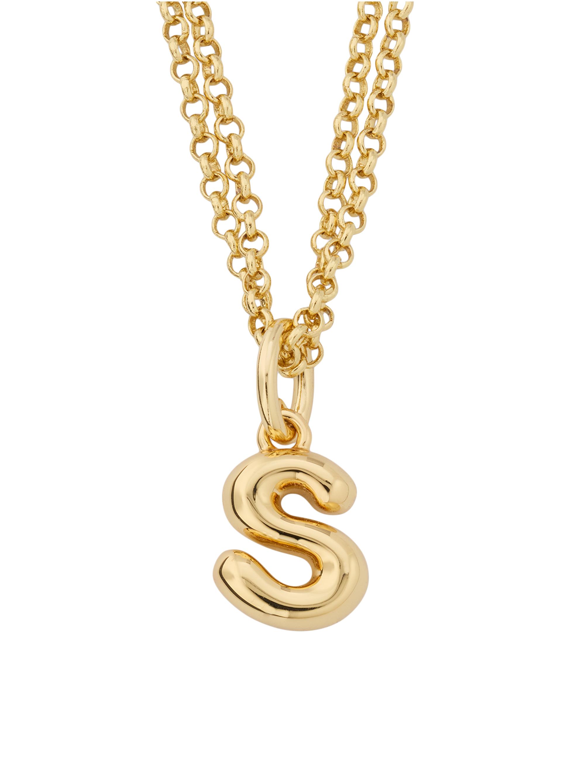 Roxanne Assoulin Women's The Puffy Initial Goldtone Pendant Necklace - Gold