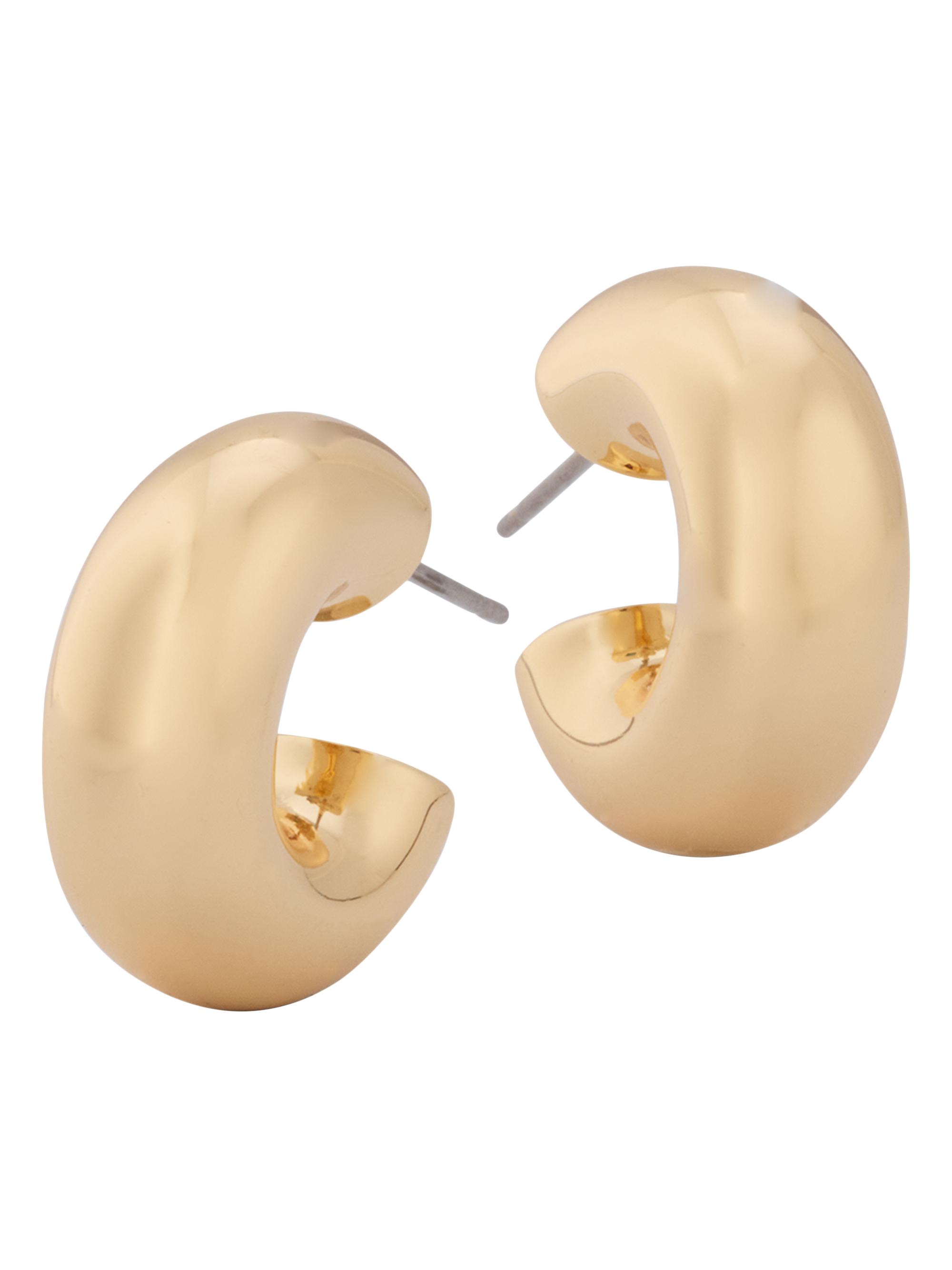 Roxanne Assoulin Women's The Polished Chubbie Goldtone Hoop Earrings - Gold