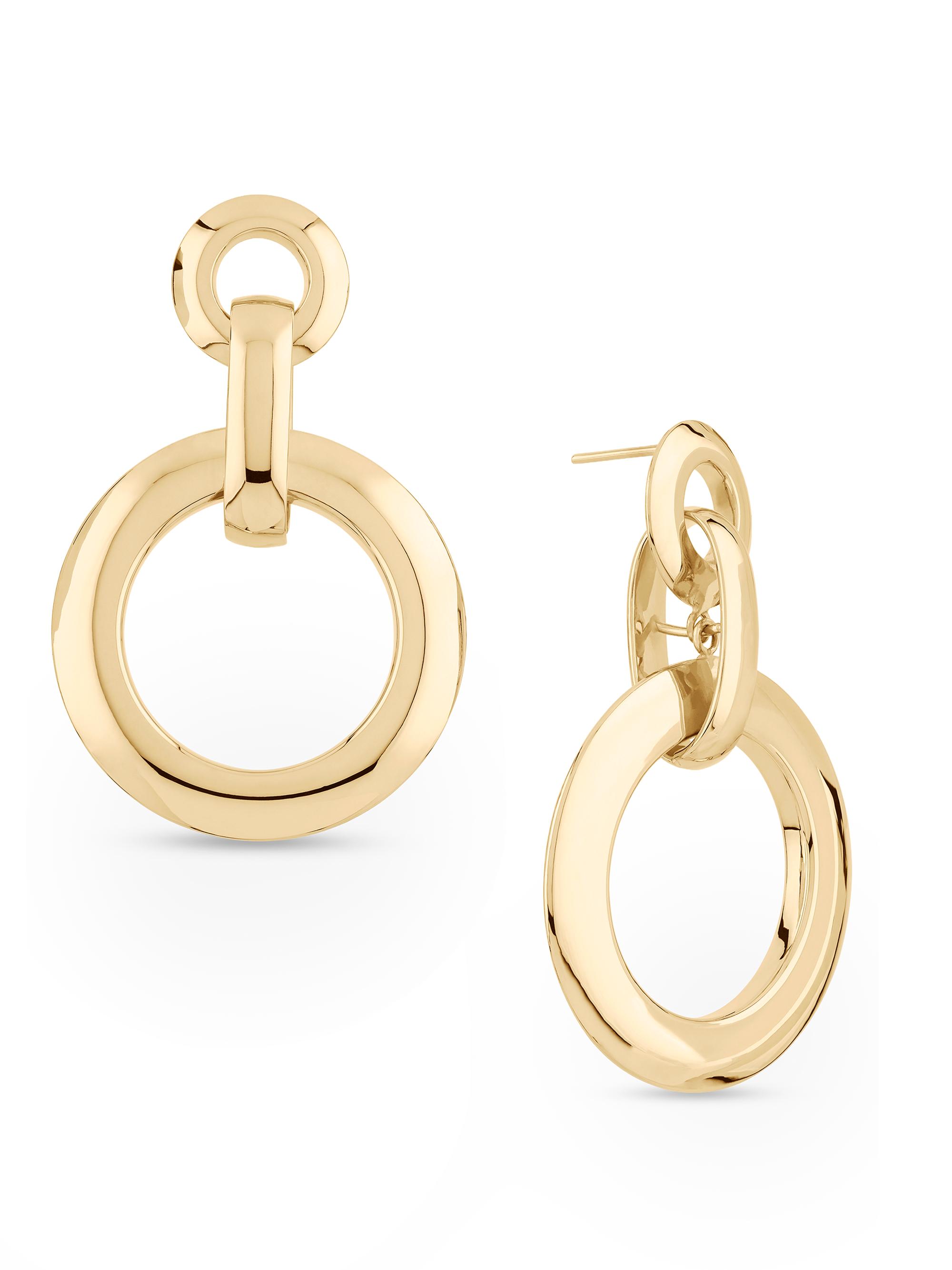 Lana Women's  Moveable Hoop Loop 14K Yellow Gold Drop Earrings - Yellow Gold