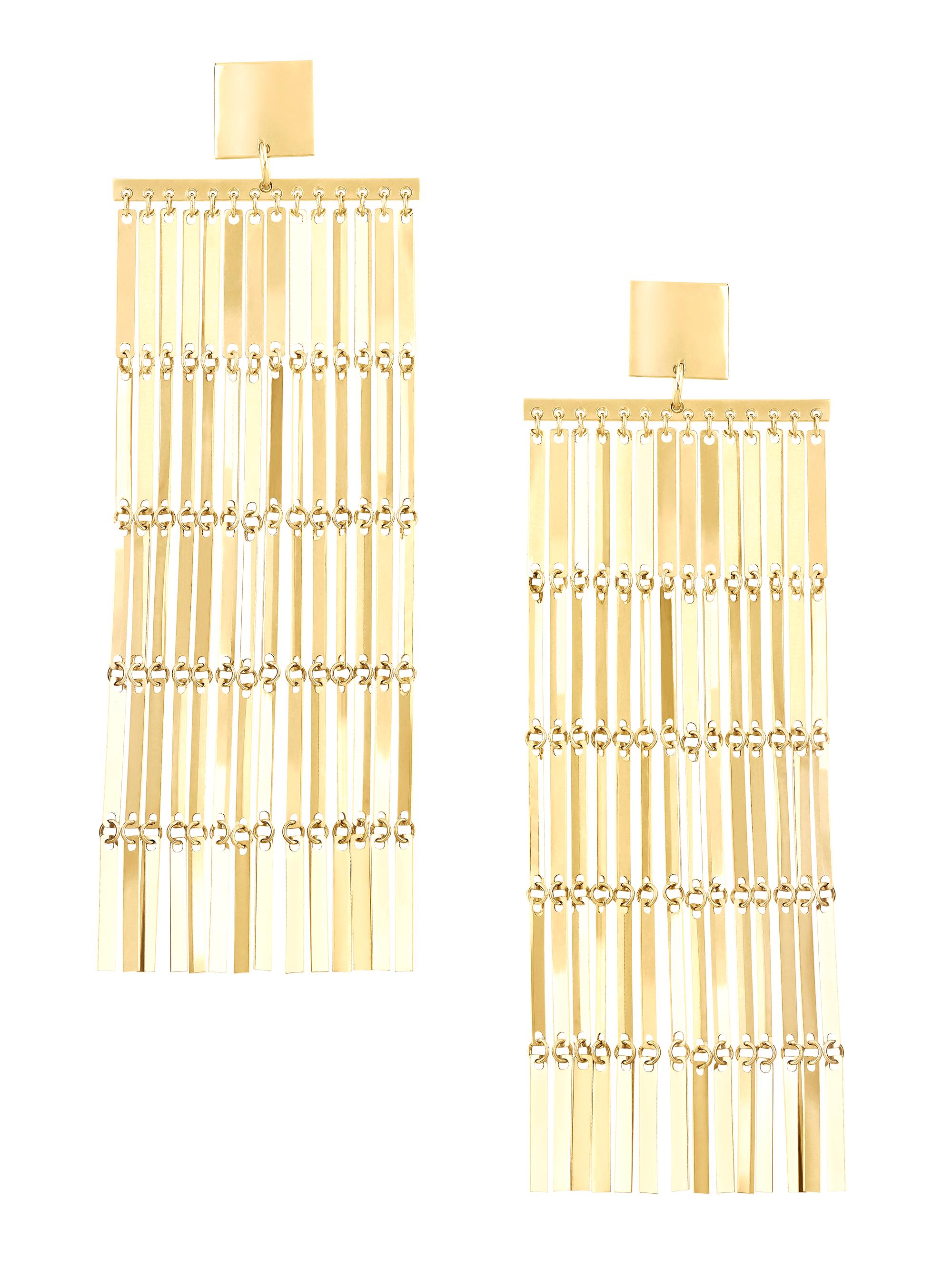Lana Women's 14K Yellow Gold Laser Chandelier Earrings - Yellow Gold