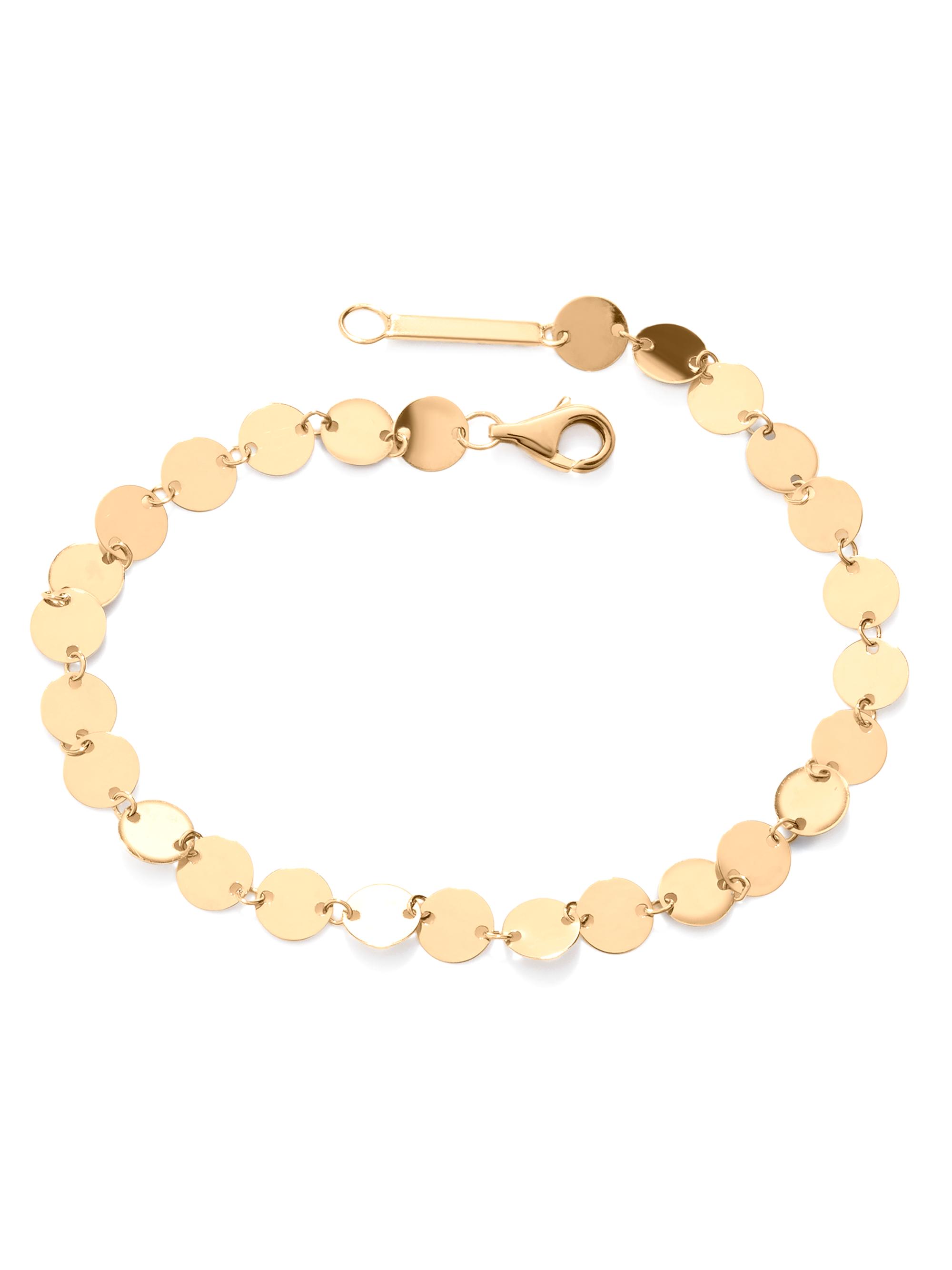 Lana Women's 14K Yellow Gold Laser Disc Chain Bracelet - Yellow Gold