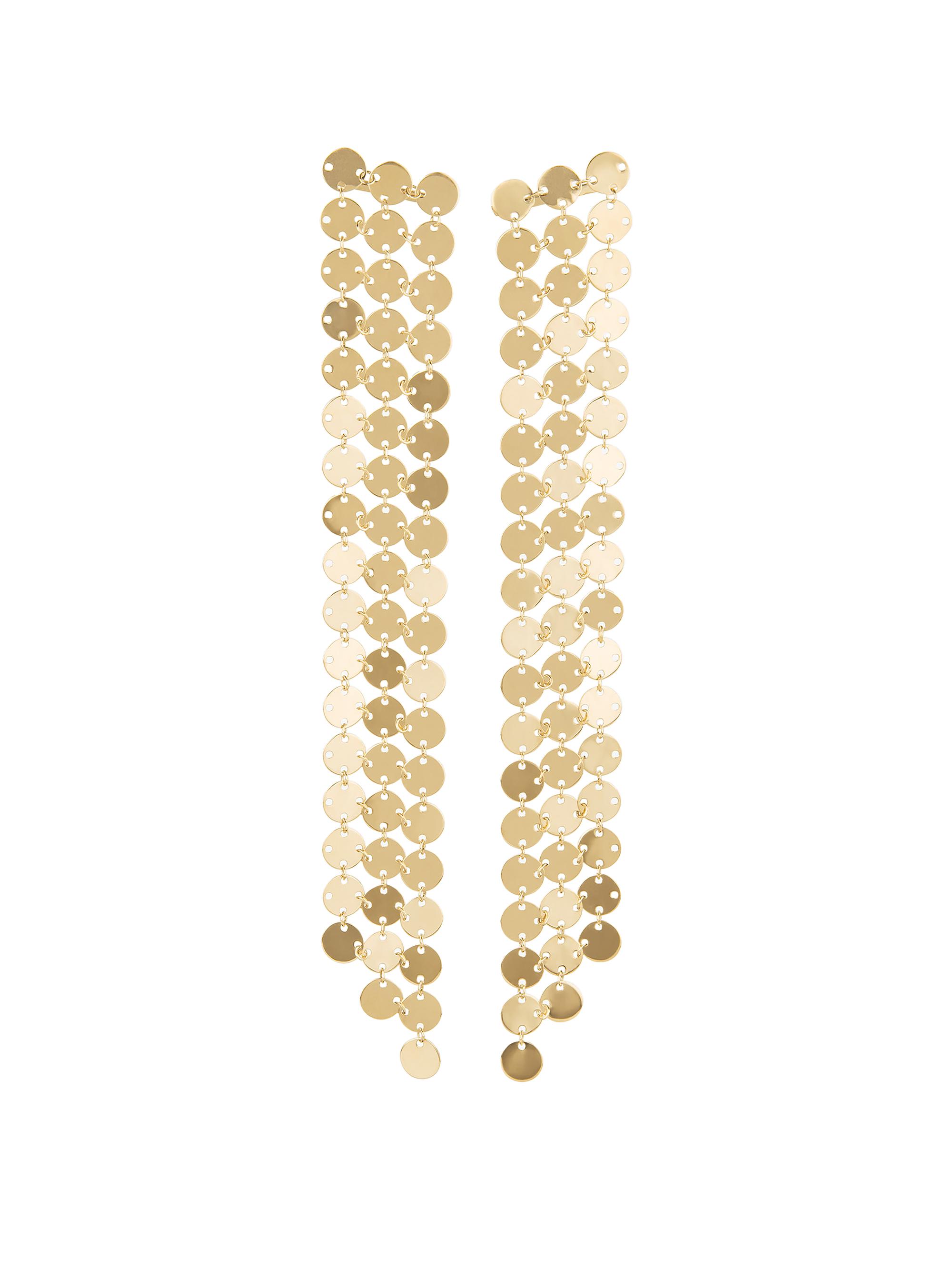 Lana Women's 14K Yellow Gold Chainmail Earrings - Yellow Gold