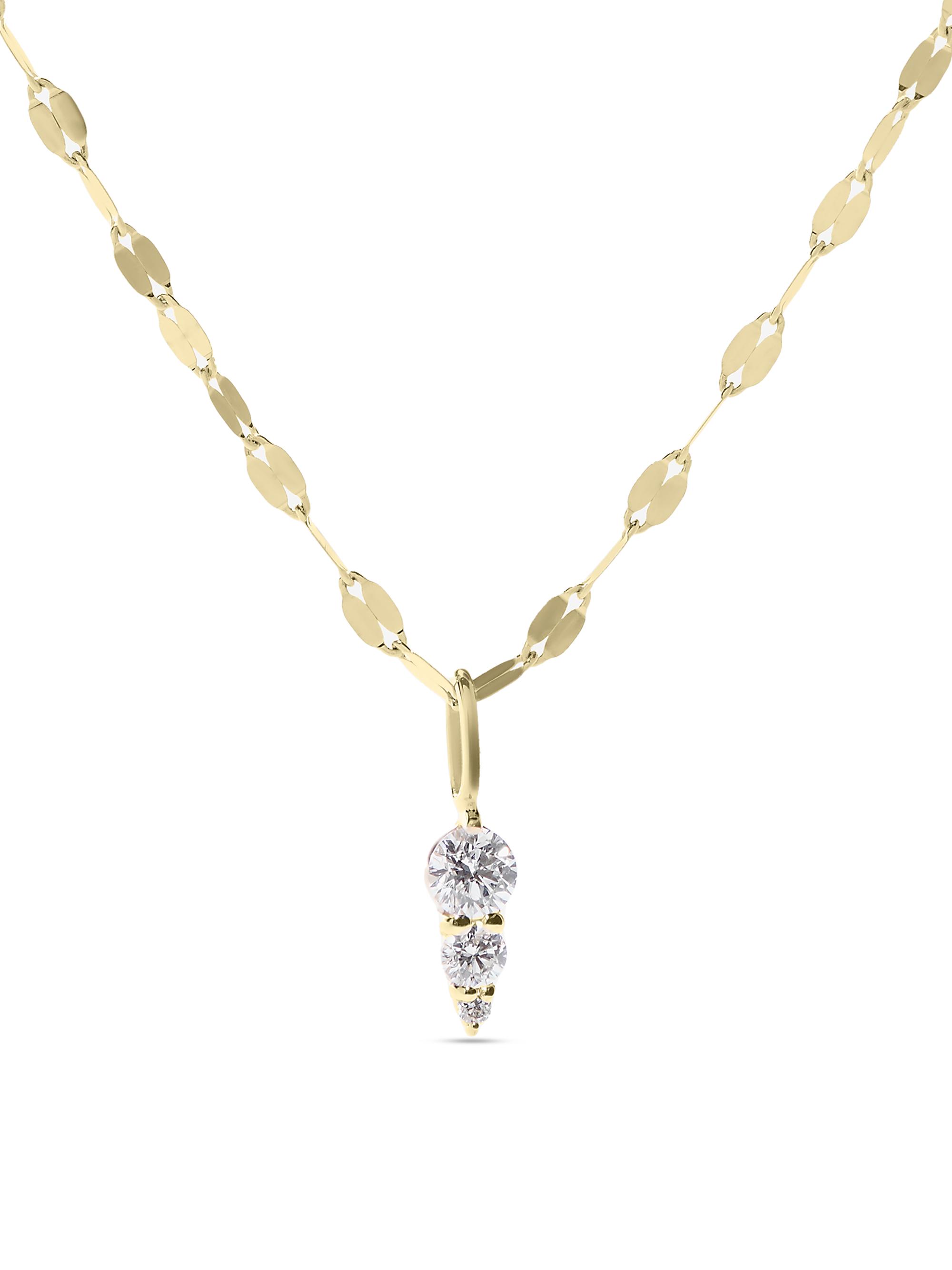 Lana Women's 14K Yellow Gold & 0.18 TCW Diamond Pendant Necklace - Yellow Gold