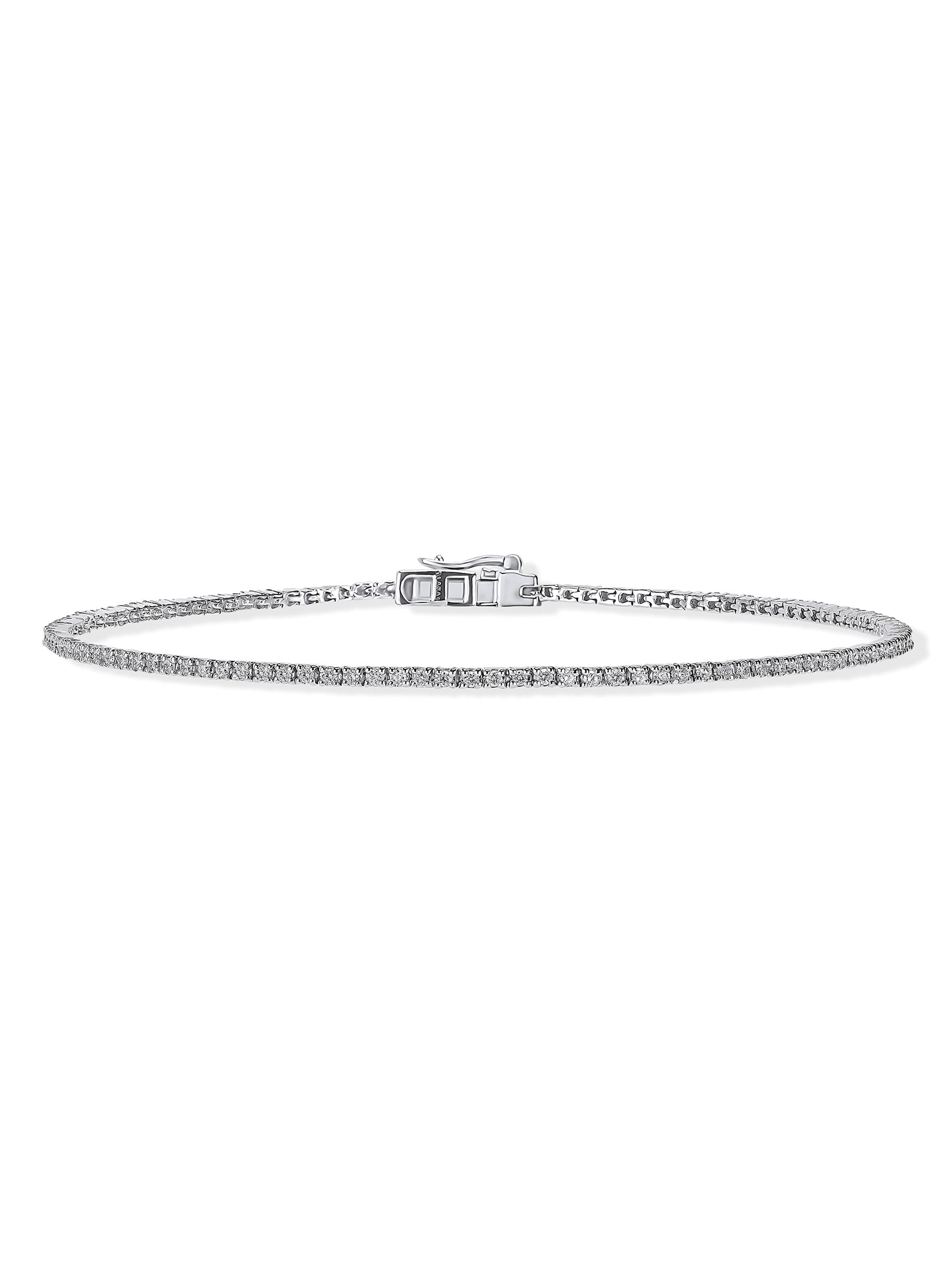 Lana Women's Skinny 14K White Gold & 0.64 TCW Diamond Tennis Bracelet - White Gold