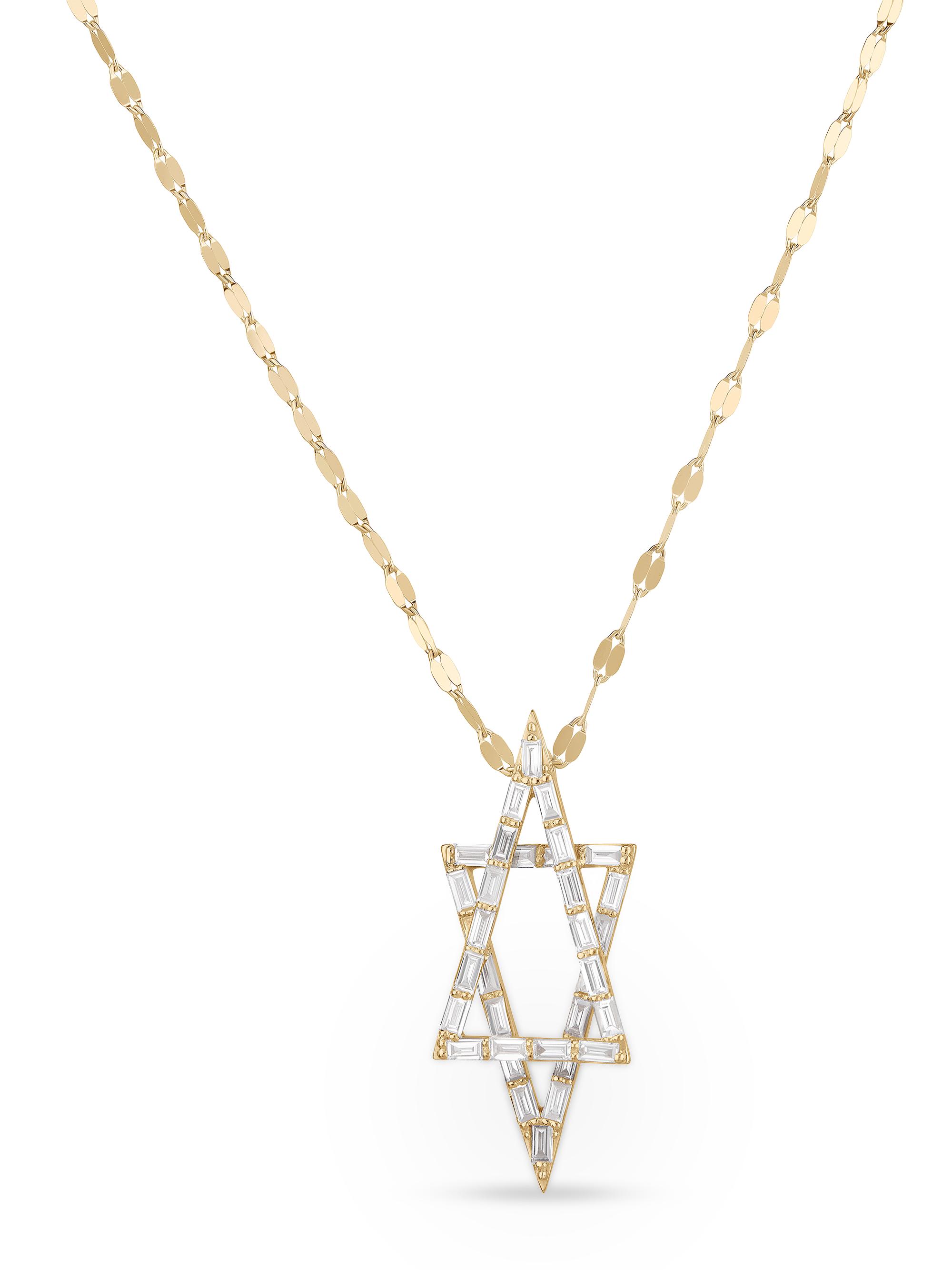 Lana Women's 14K Yellow Gold & 0.93 TCW Diamond Star Of David Pendant Necklace - Yellow Gold