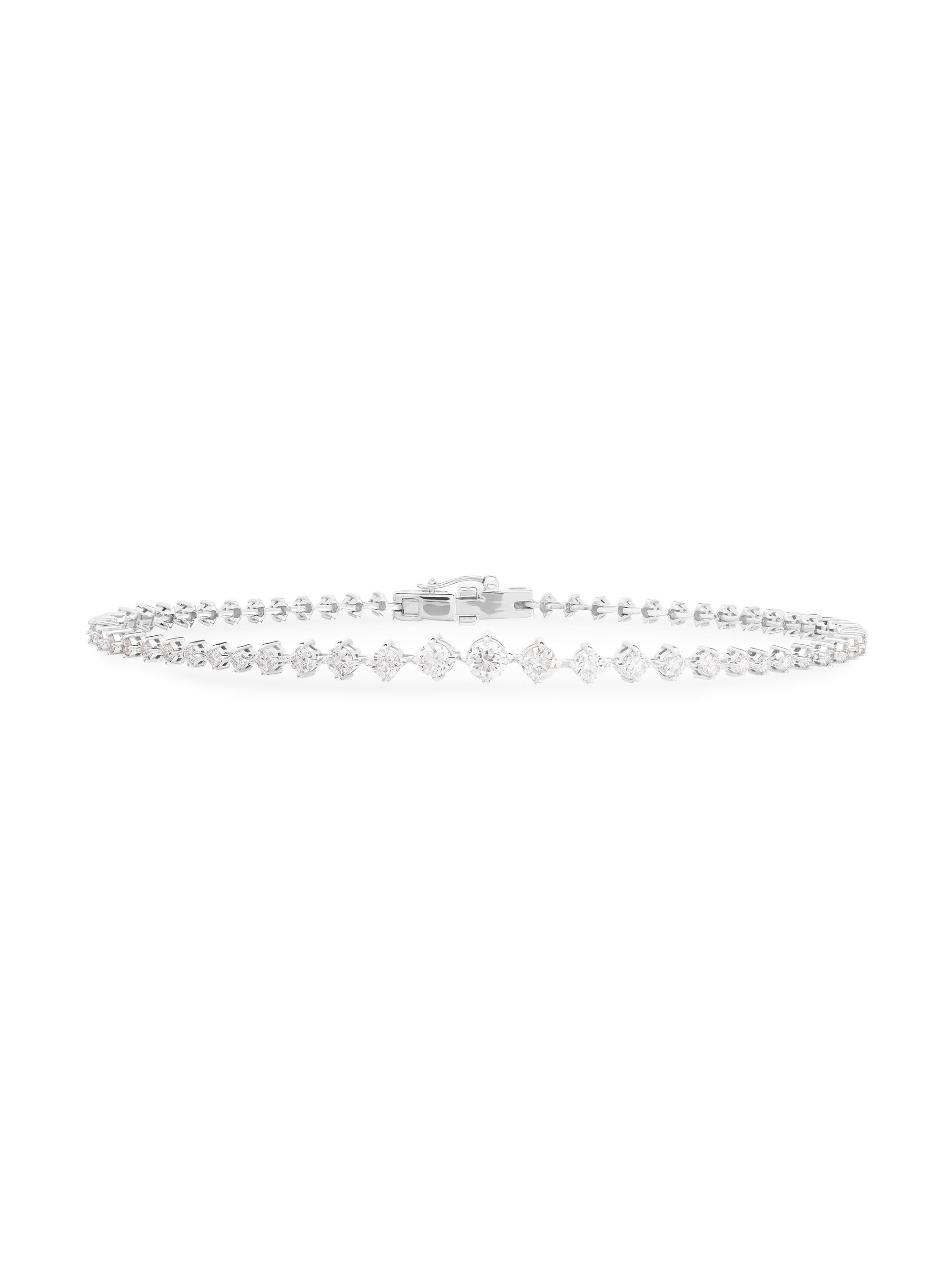Lana Women's 14K Gold & 1.38 TCW Diamond Graduated Tennis Bracelet - White Gold