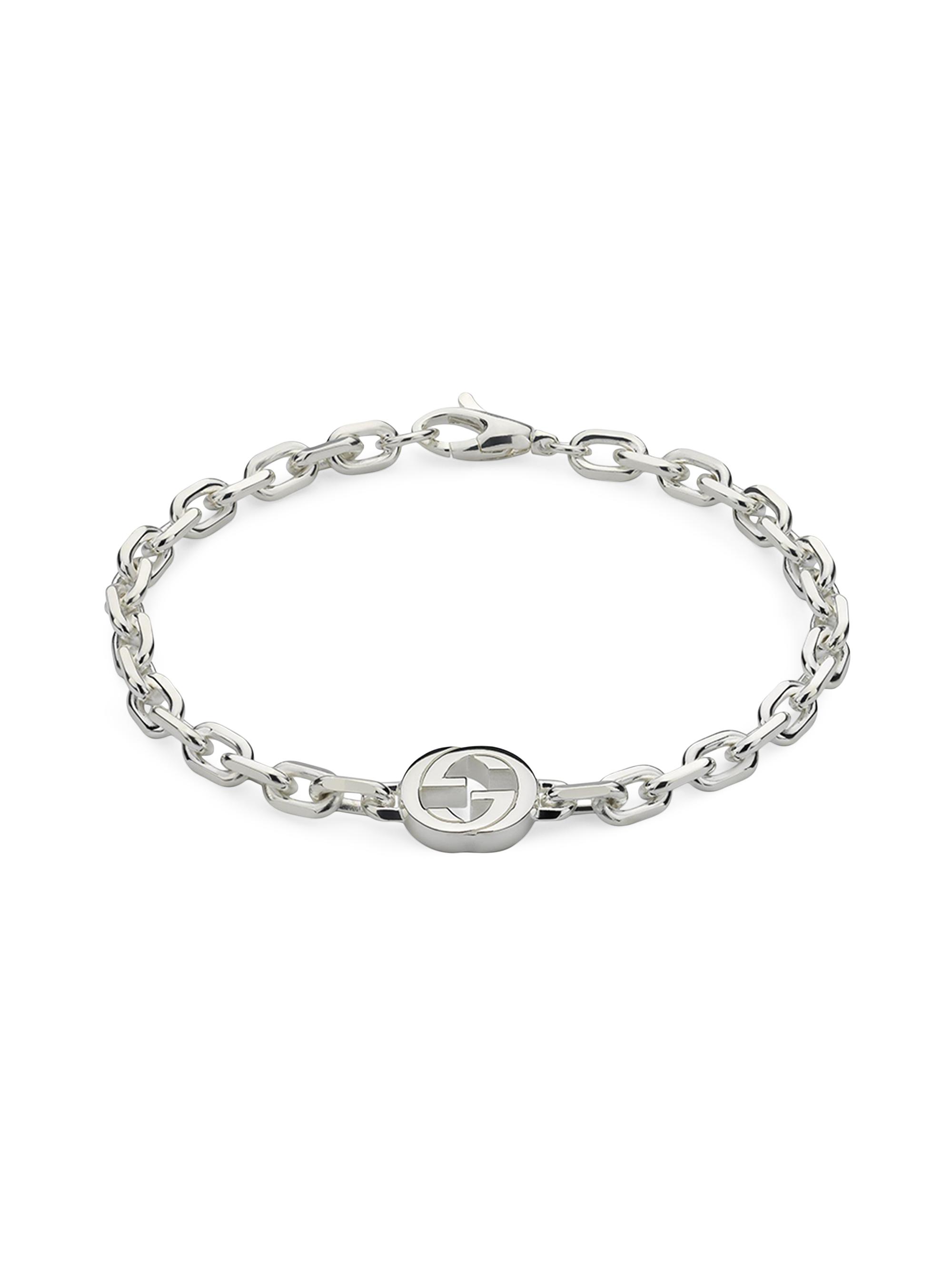 Gucci Women's Interlocking-G Sterling Silver Chain Bracelet - Nocolor