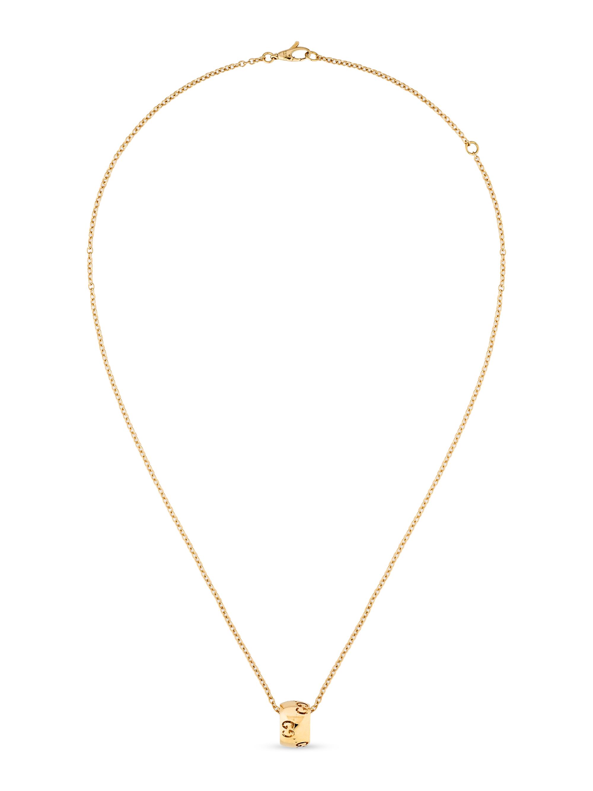 Gucci Women's Icon GG 18K Yellow Gold Pendant Necklace - Gold