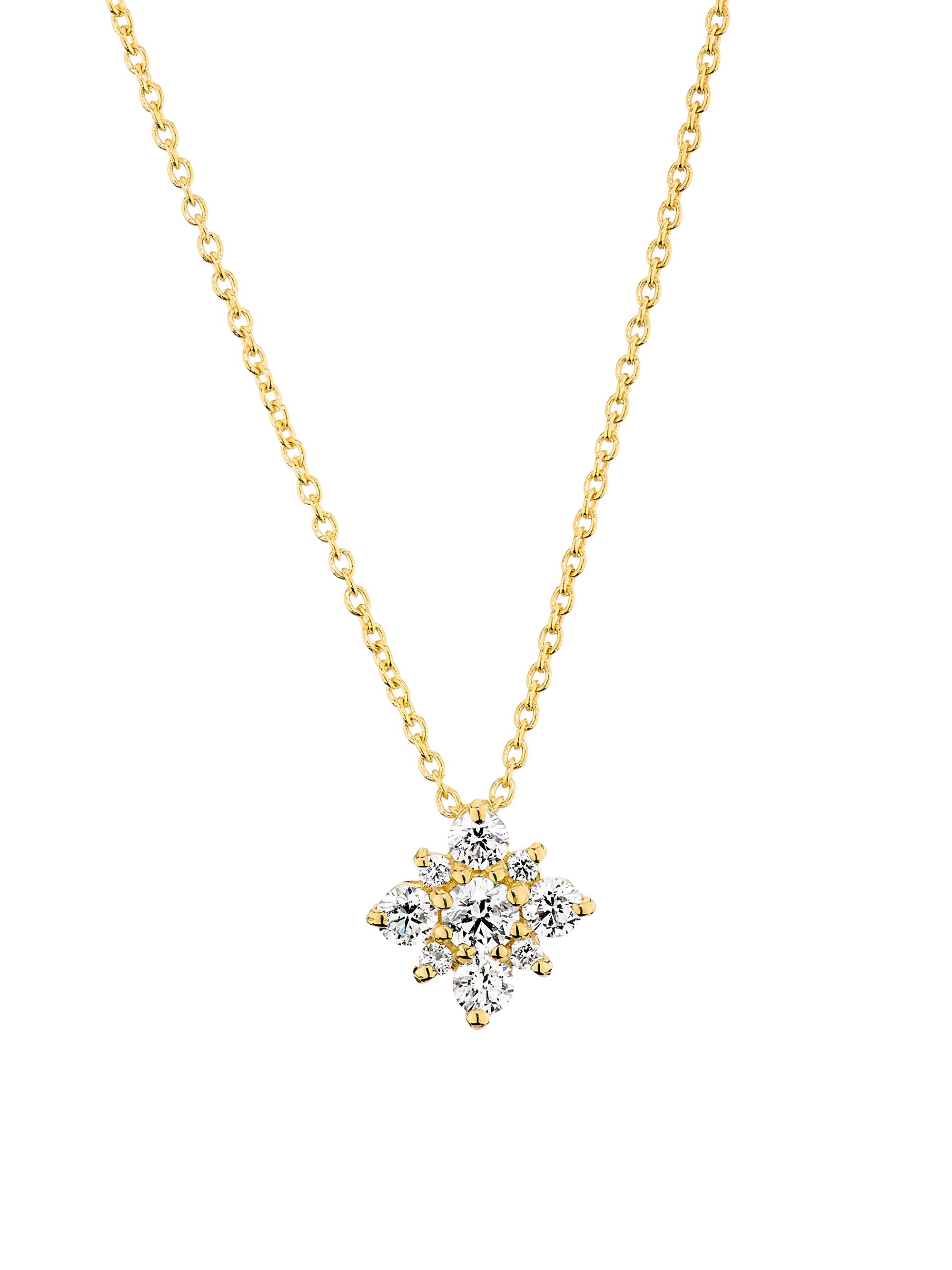Roberto Coin Women's Tiny Treasures 18K Yellow Gold & 1.02 TCW Diamond Starburst Pendant Necklace - Yellow Gold