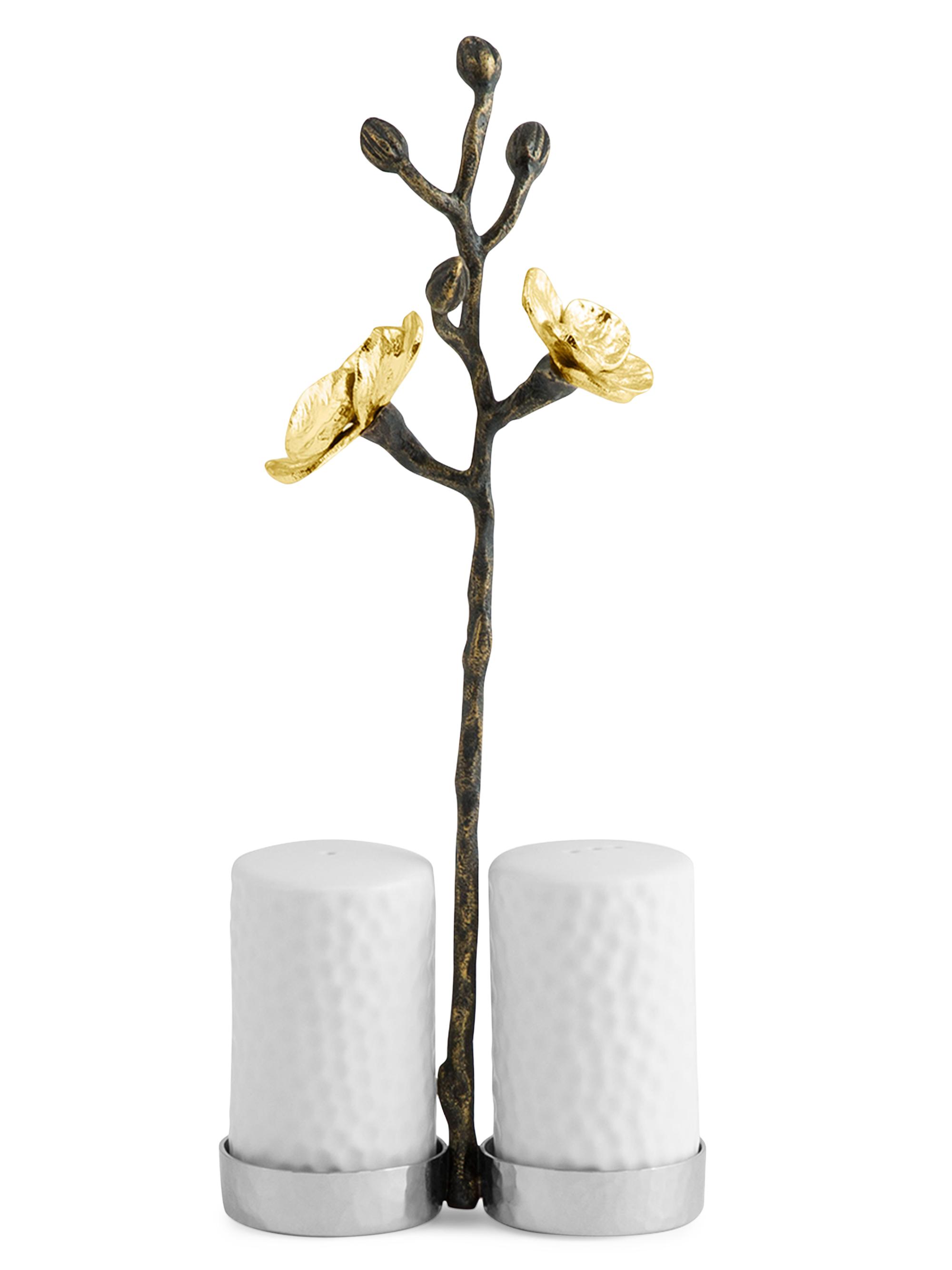 Michael Aram Gold Orchid Salt & Pepper Set