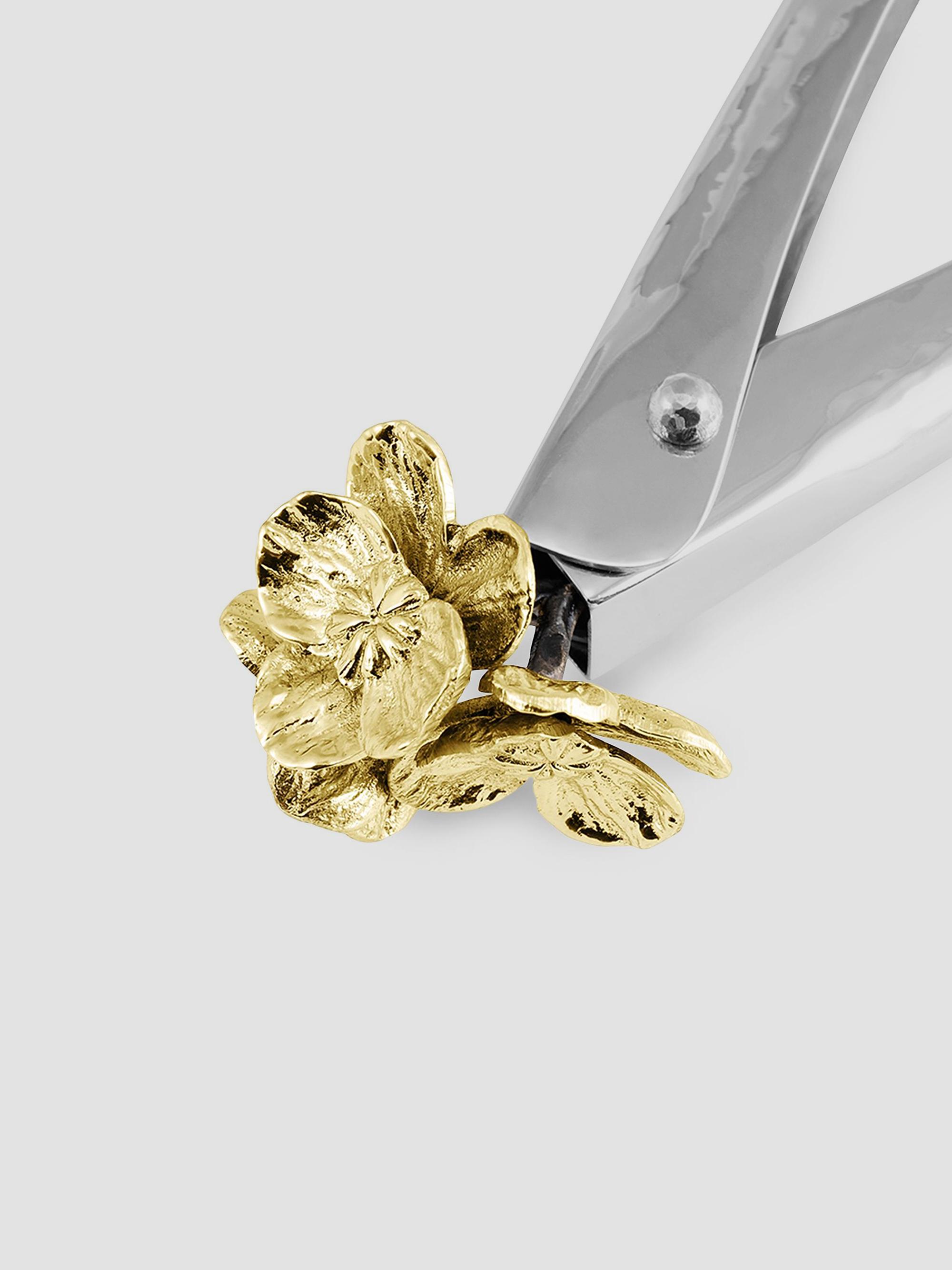 Michael Aram Gold Orchid Lock Spring Tongs | Saks Fifth Avenue