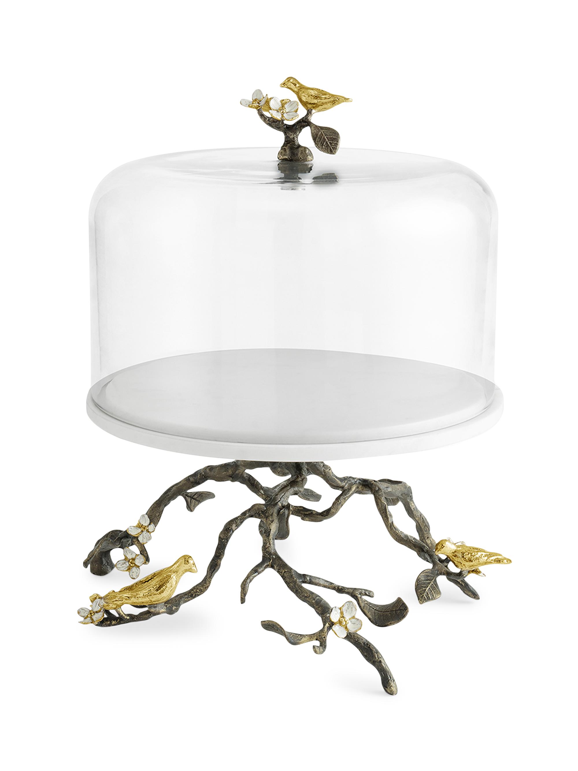 Michael Aram Lovebirds Domed Cake Stand