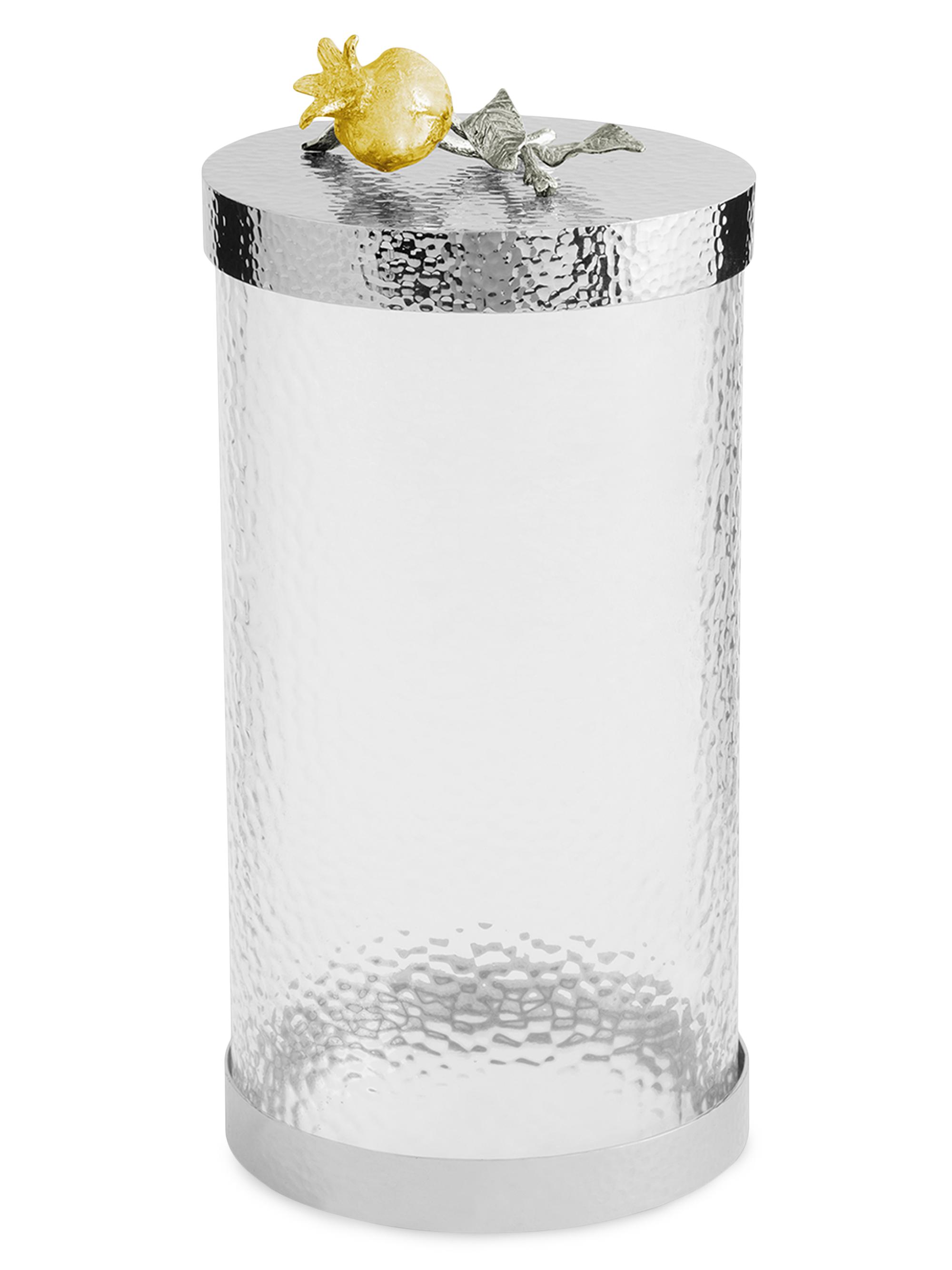 Michael Aram Large Pomegranate Silver & Gold Canister