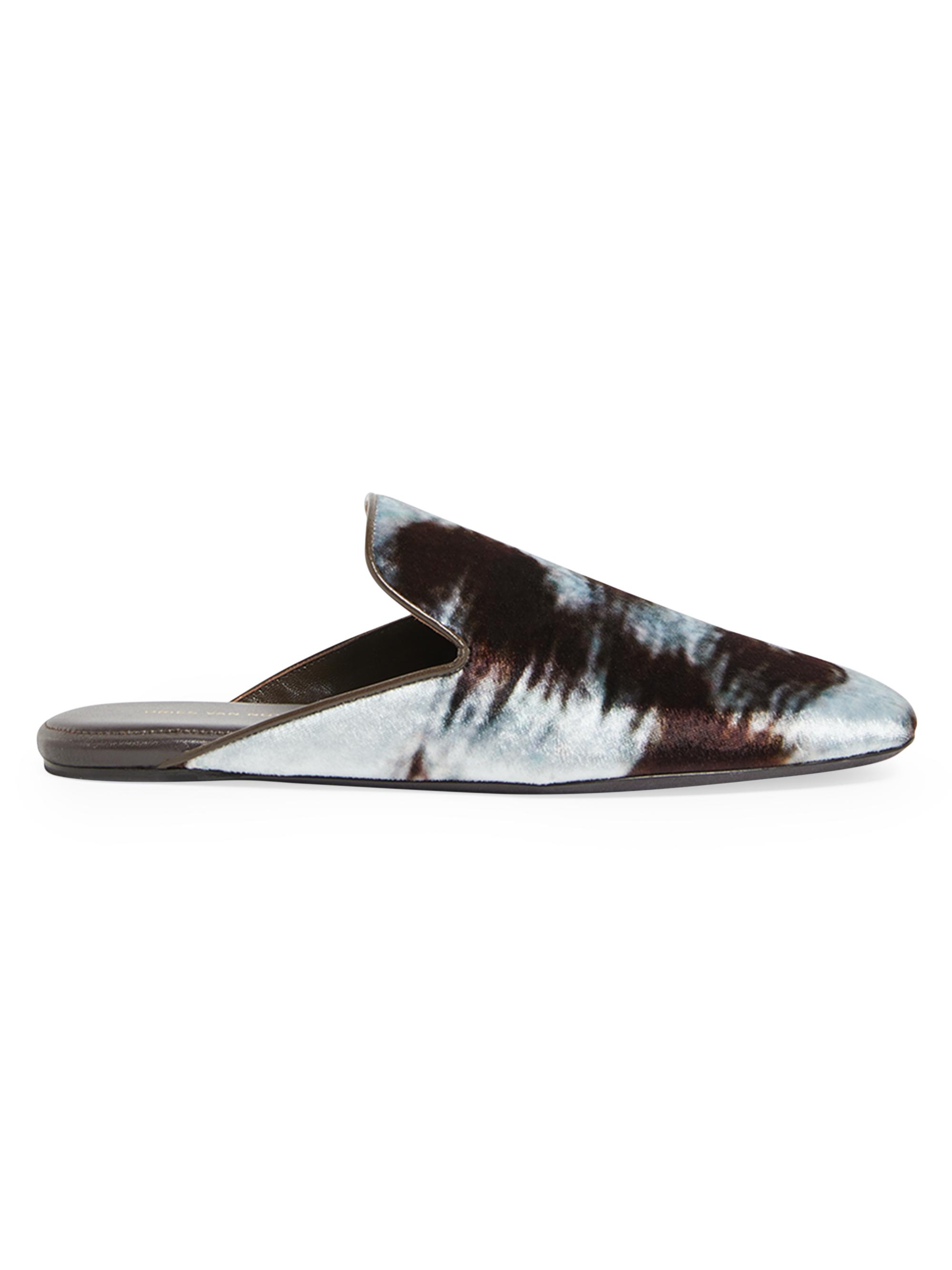 Dries Van Noten ミュール　37サイズ　美品 Dries Van Noten Printed Satin & Leather Mules | Saks Fifth Avenue