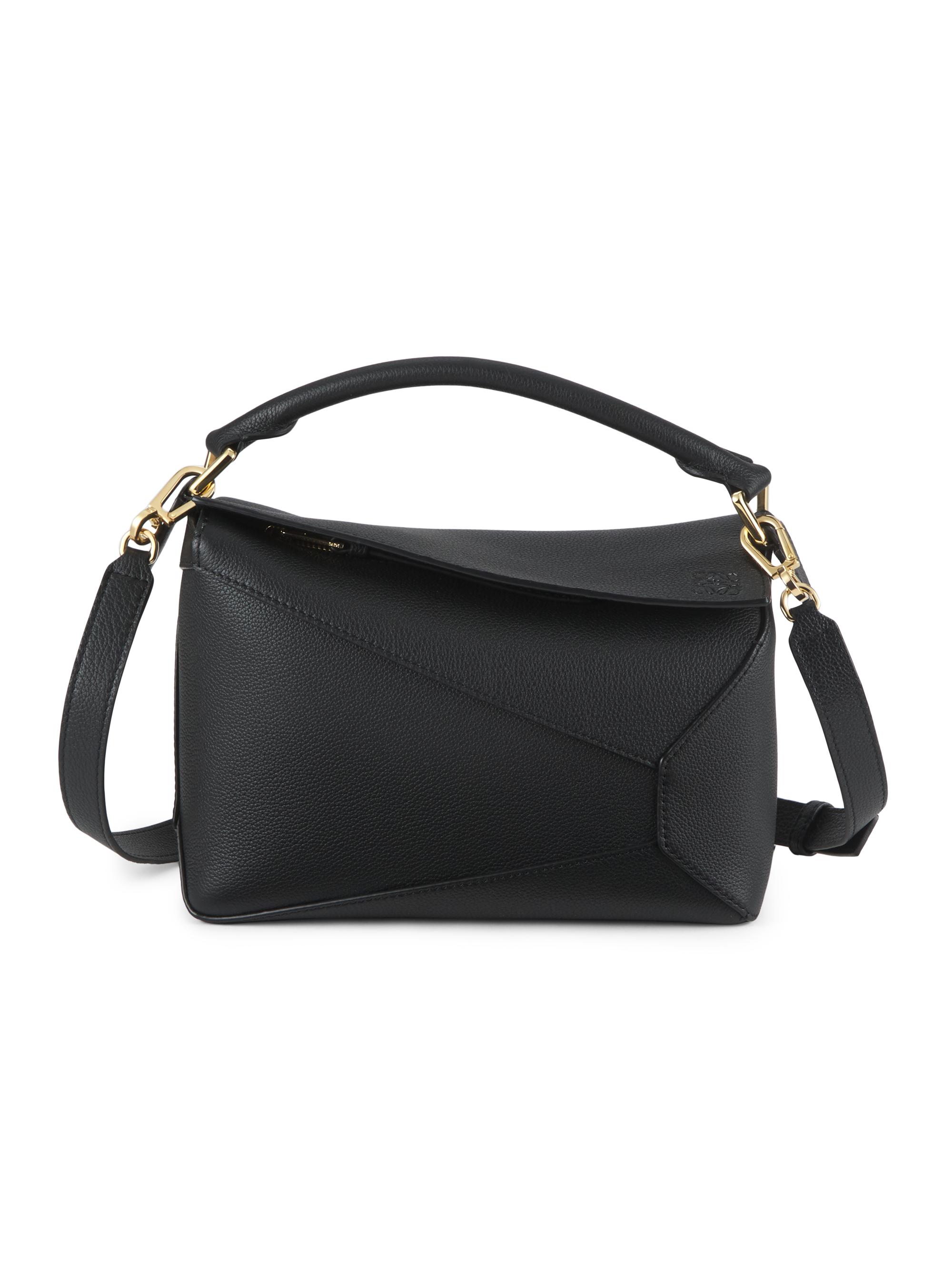 LOEWE Women's  Puzzle Edge Handle Bag - Black