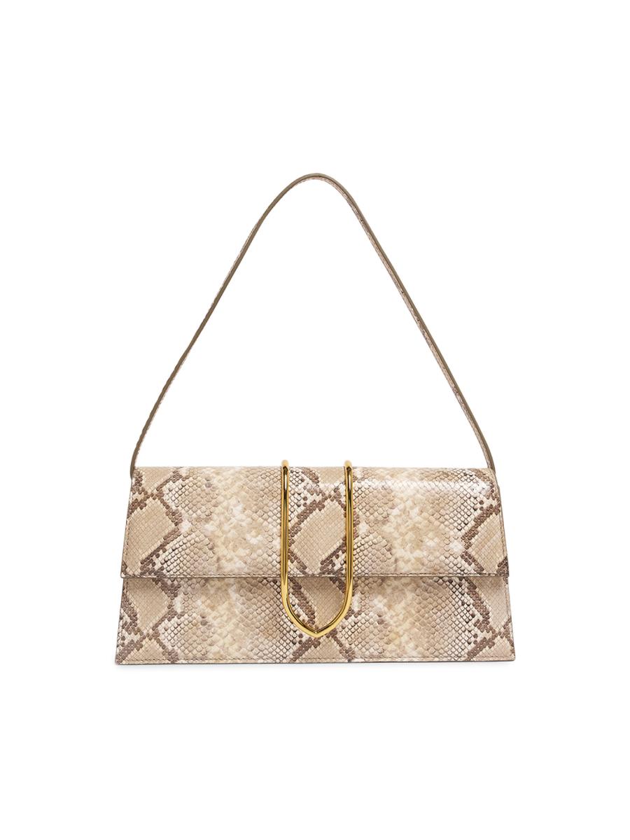 Jacquemus Le Bambino Snakeskin-Embossed Leather Shoulder Bag